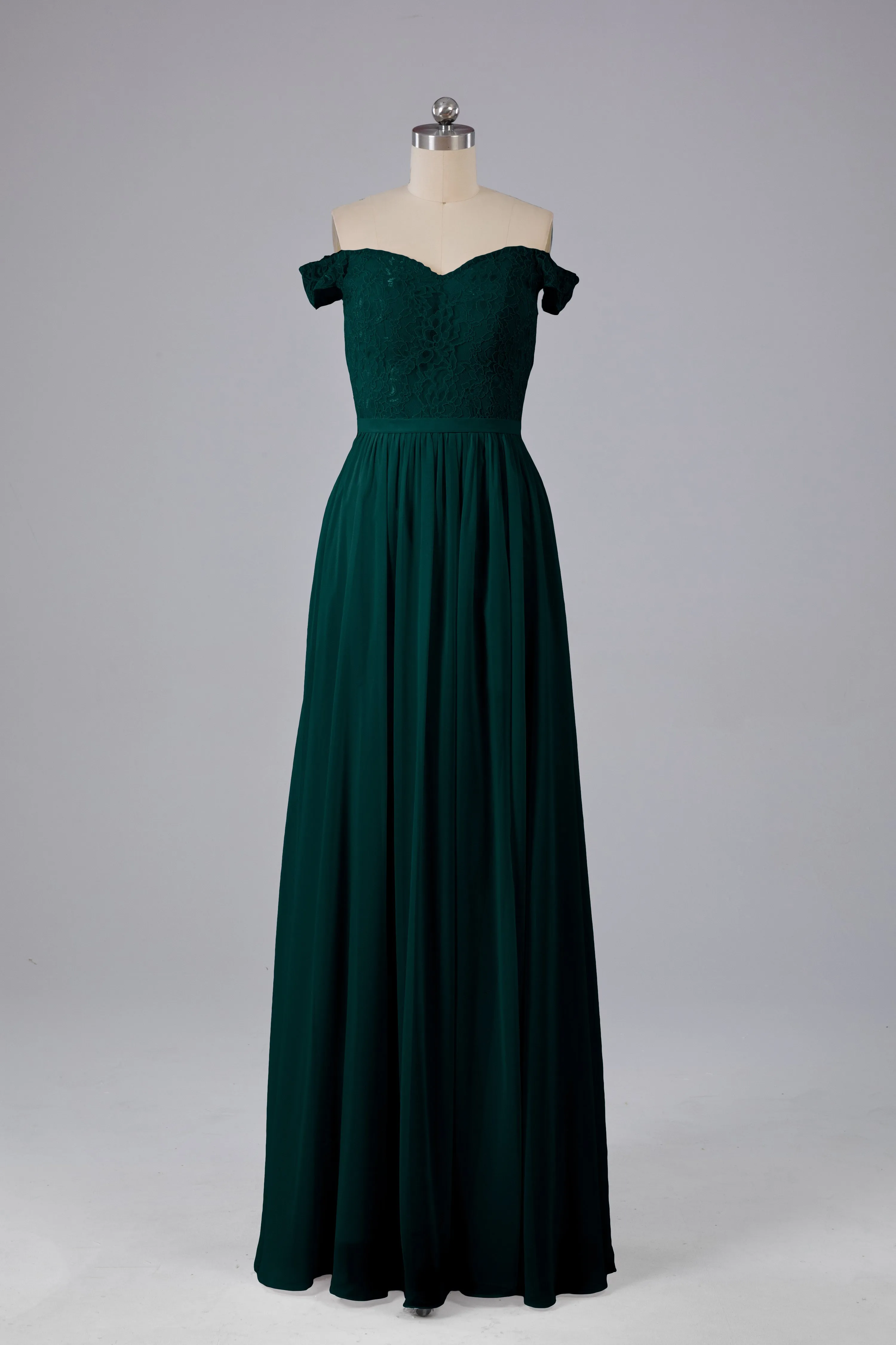 Off The Shoulder Long Bridesmaid Dresses