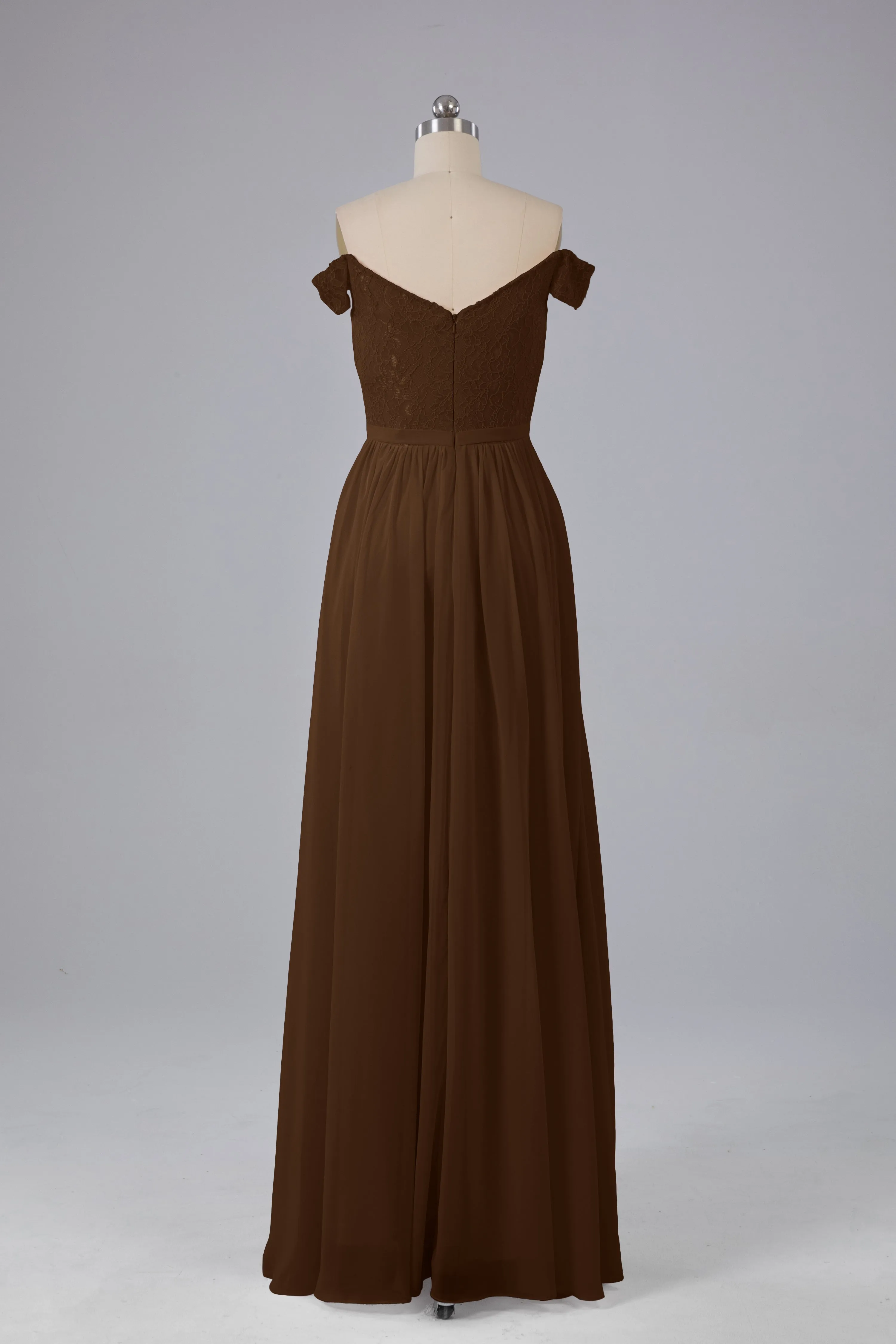 Off The Shoulder Long Bridesmaid Dresses