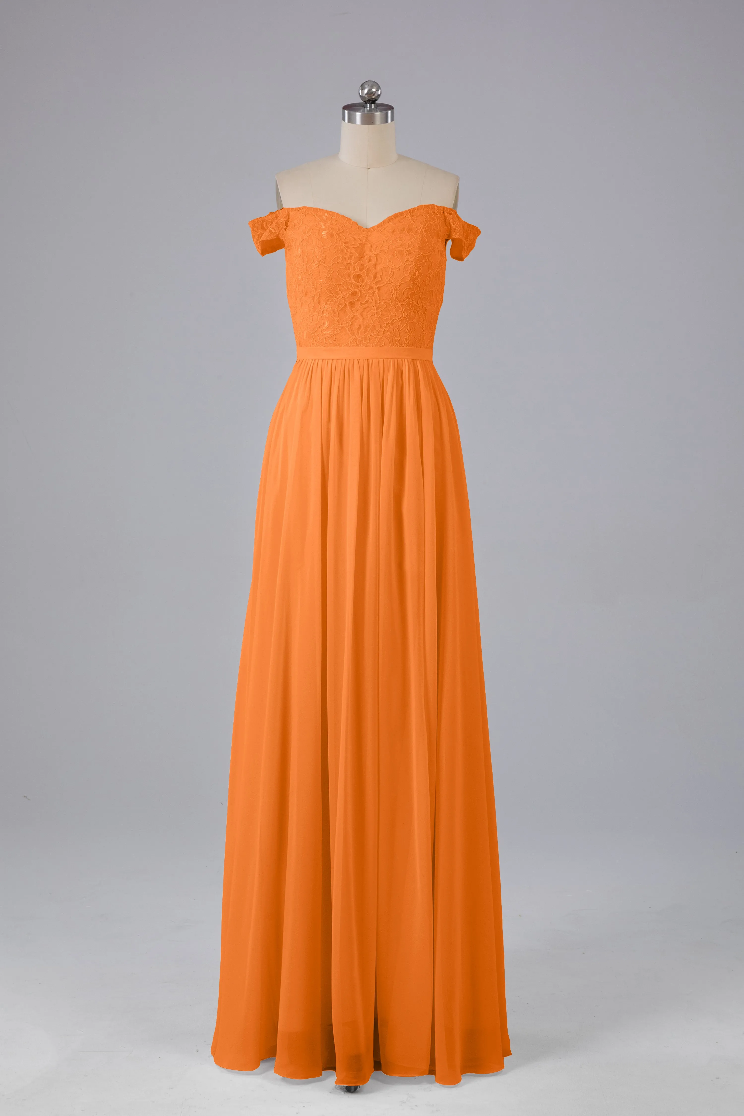 Off The Shoulder Long Bridesmaid Dresses