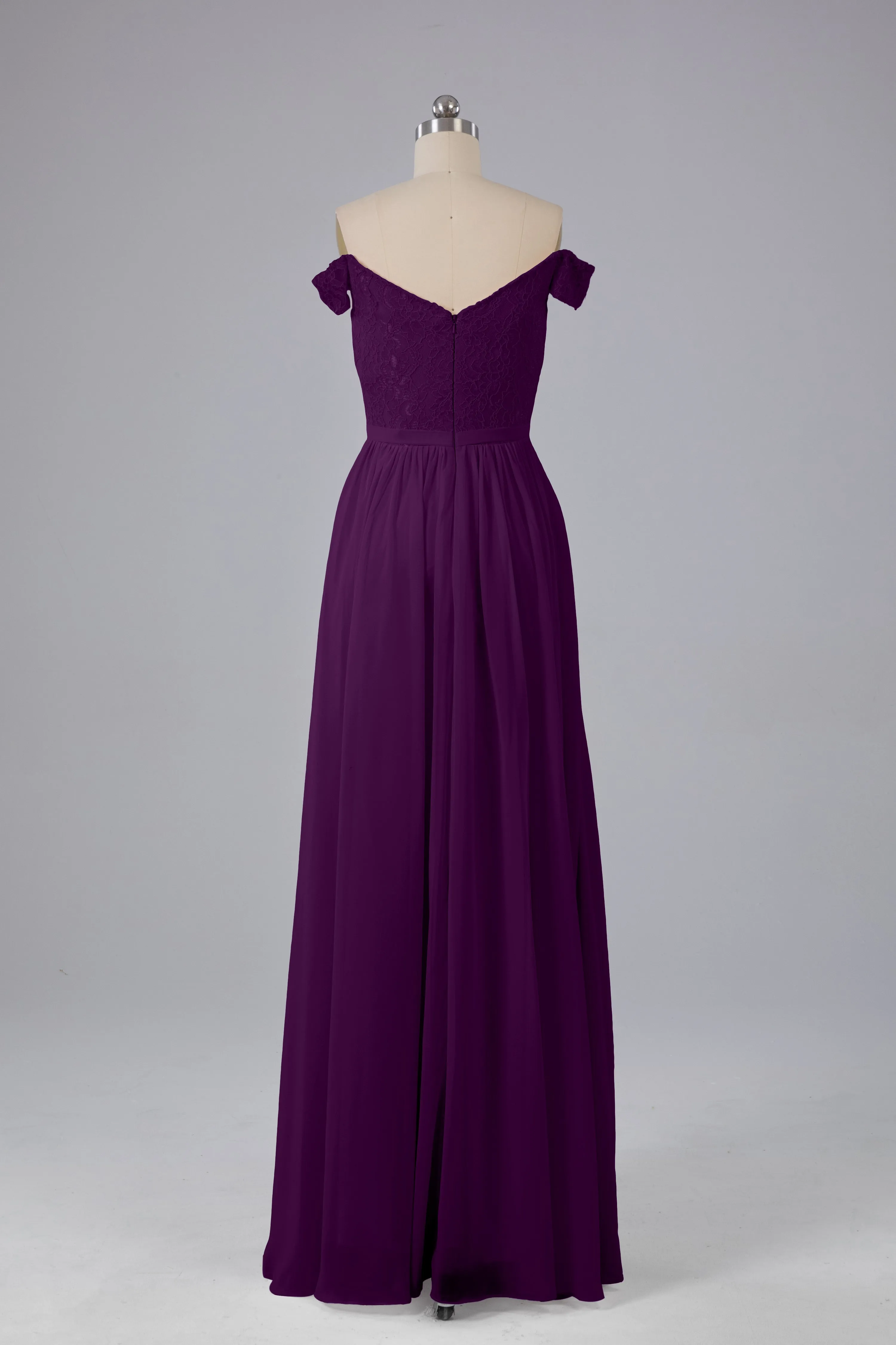 Off The Shoulder Long Bridesmaid Dresses