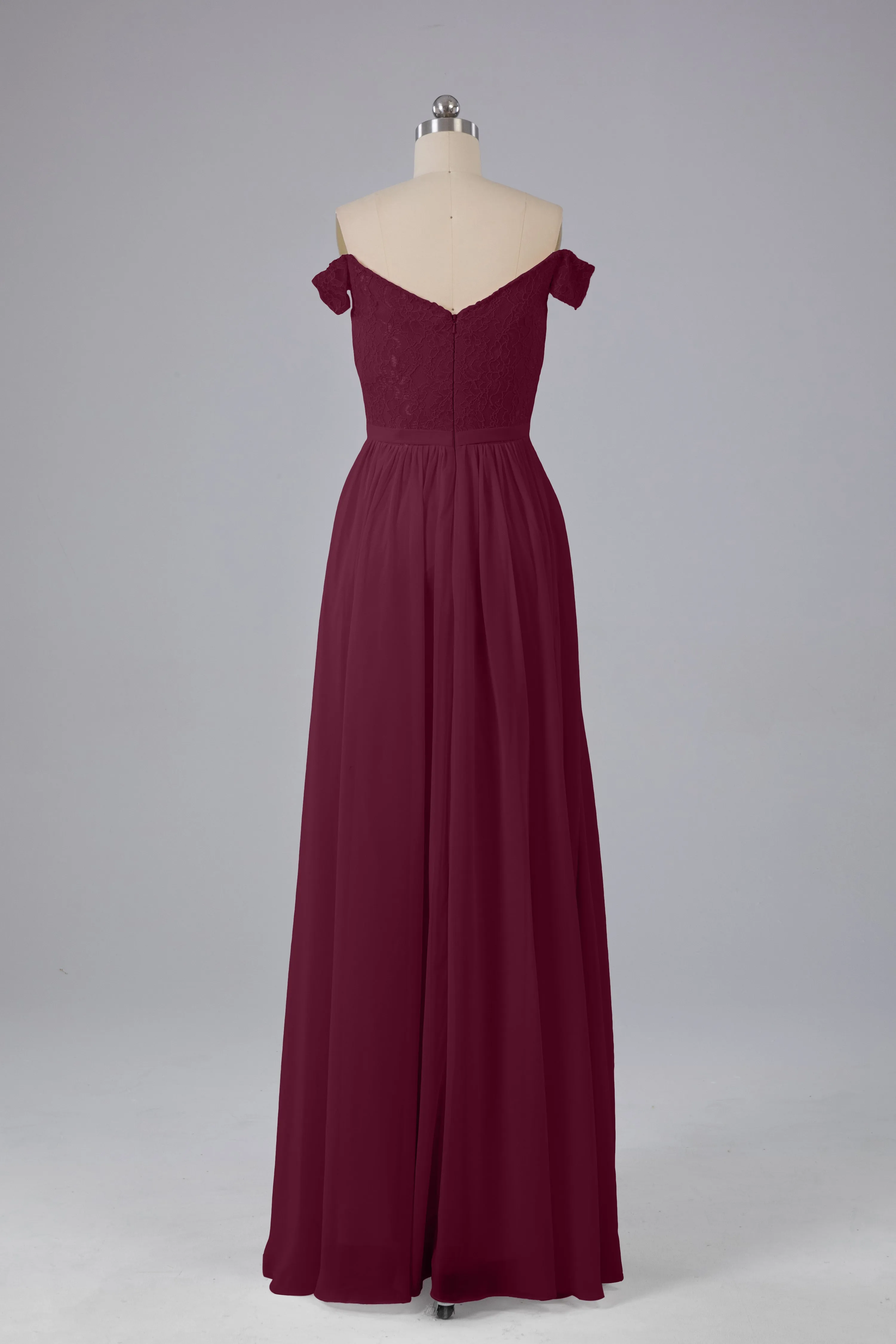 Off The Shoulder Long Bridesmaid Dresses