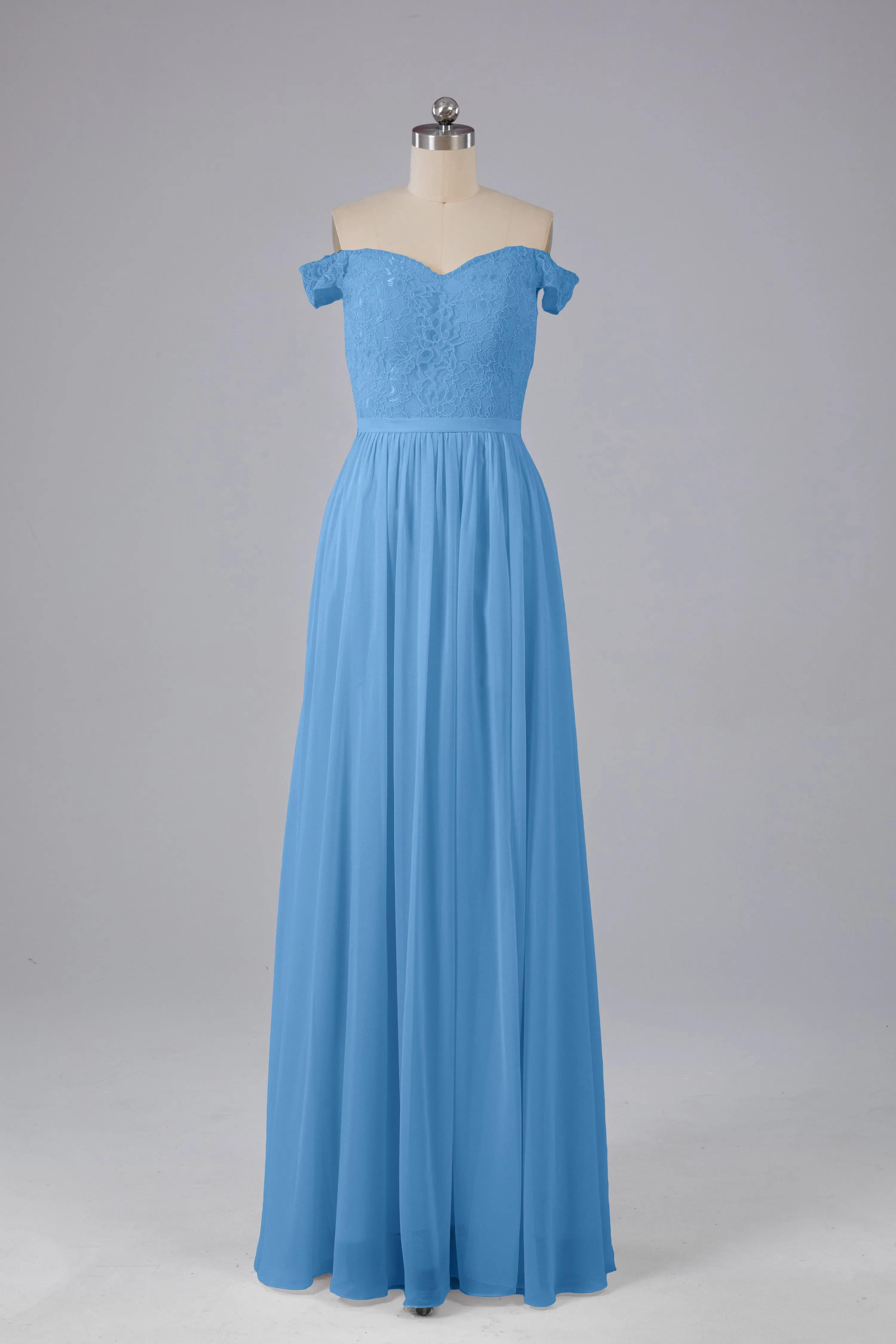 Off The Shoulder Long Bridesmaid Dresses