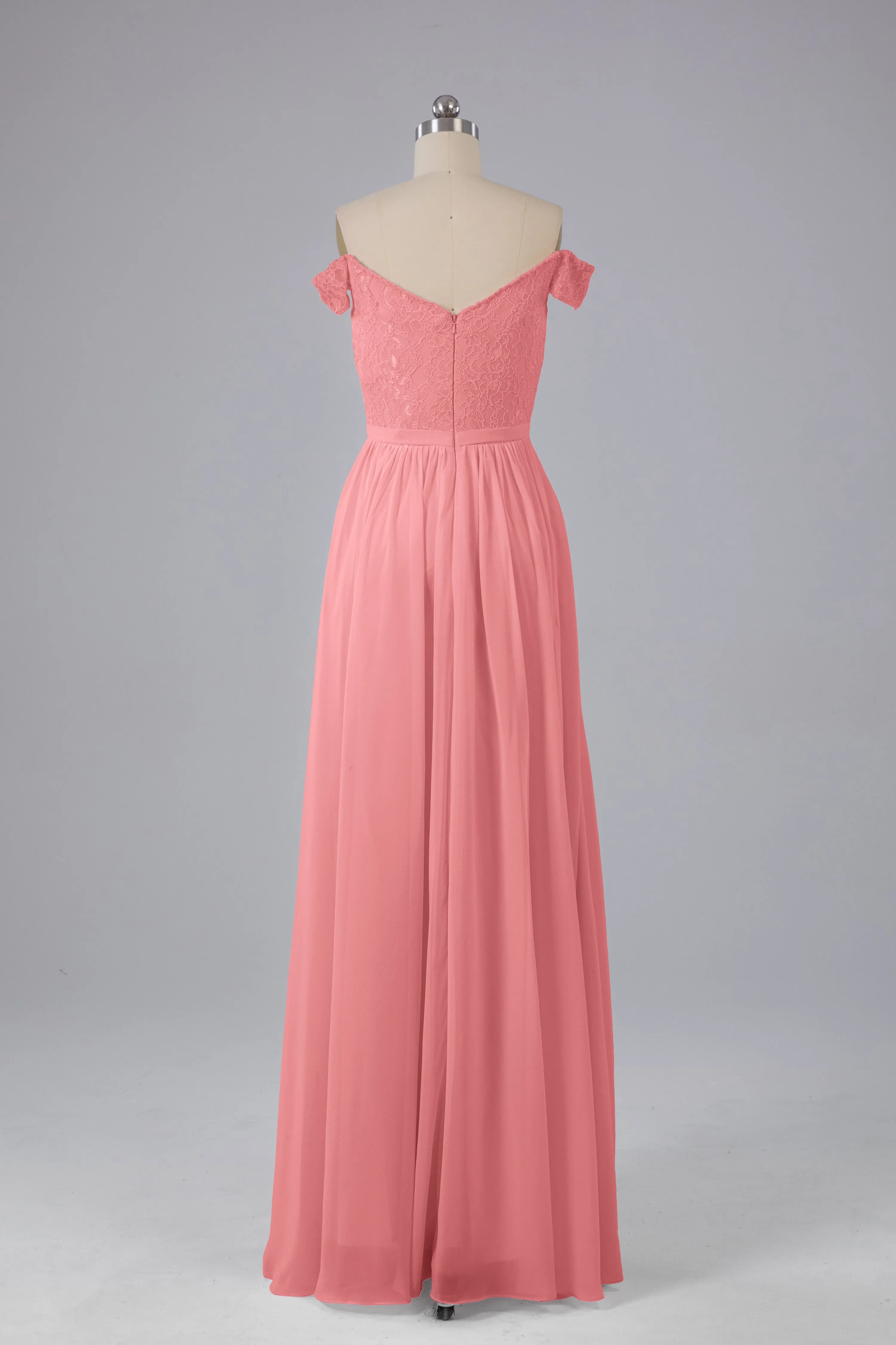 Off The Shoulder Long Bridesmaid Dresses