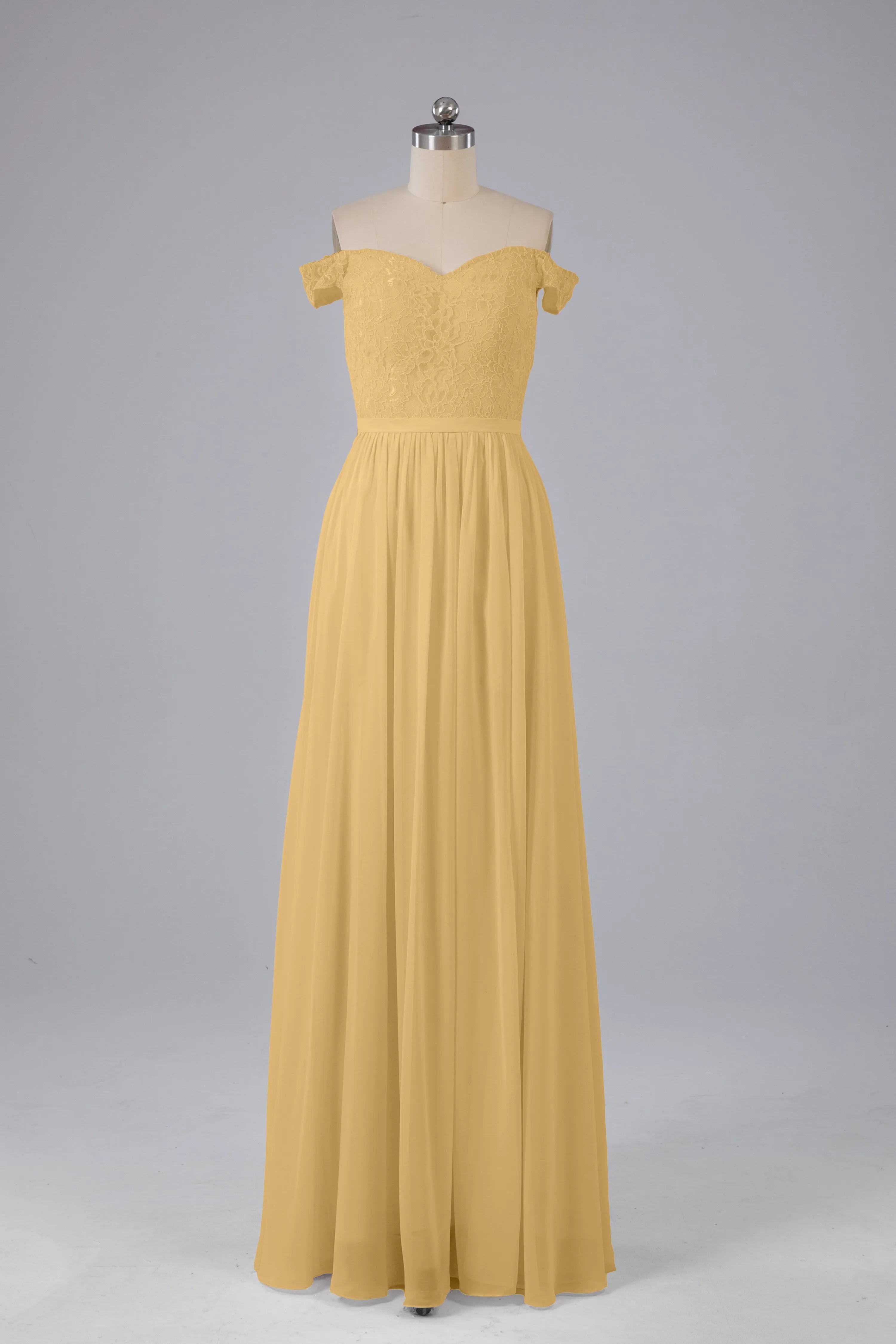 Off The Shoulder Long Bridesmaid Dresses