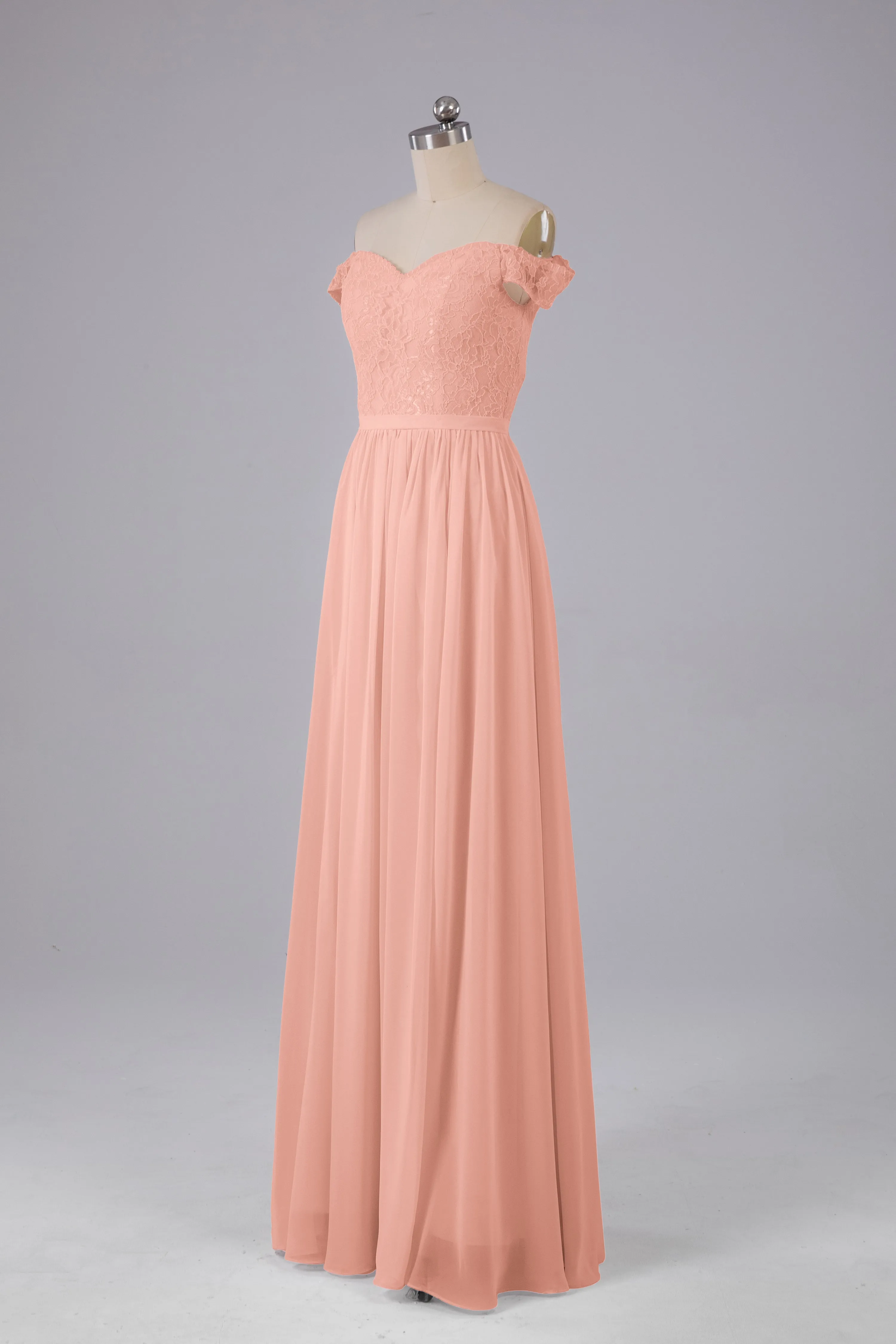 Off The Shoulder Long Bridesmaid Dresses