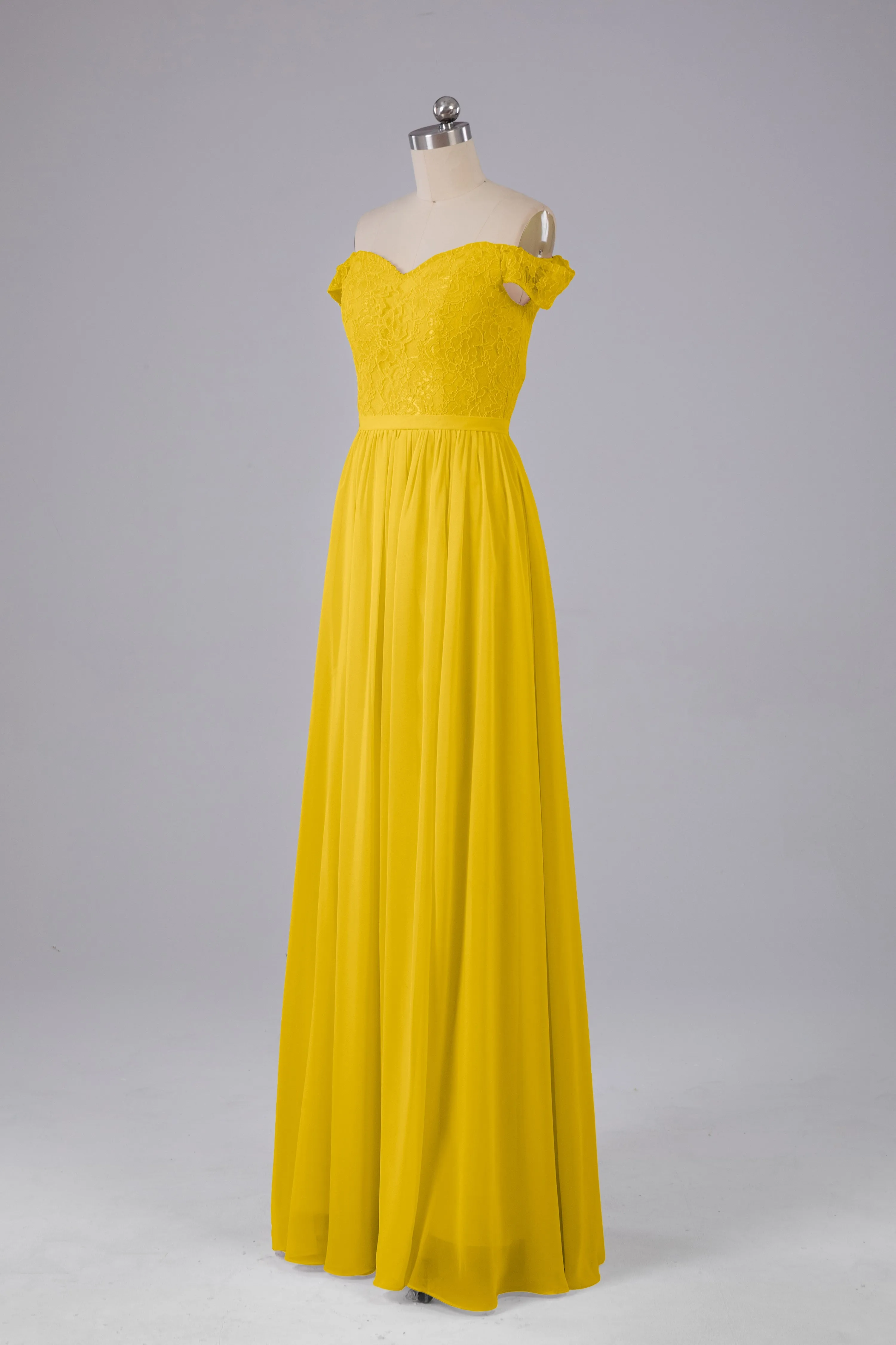 Off The Shoulder Long Bridesmaid Dresses