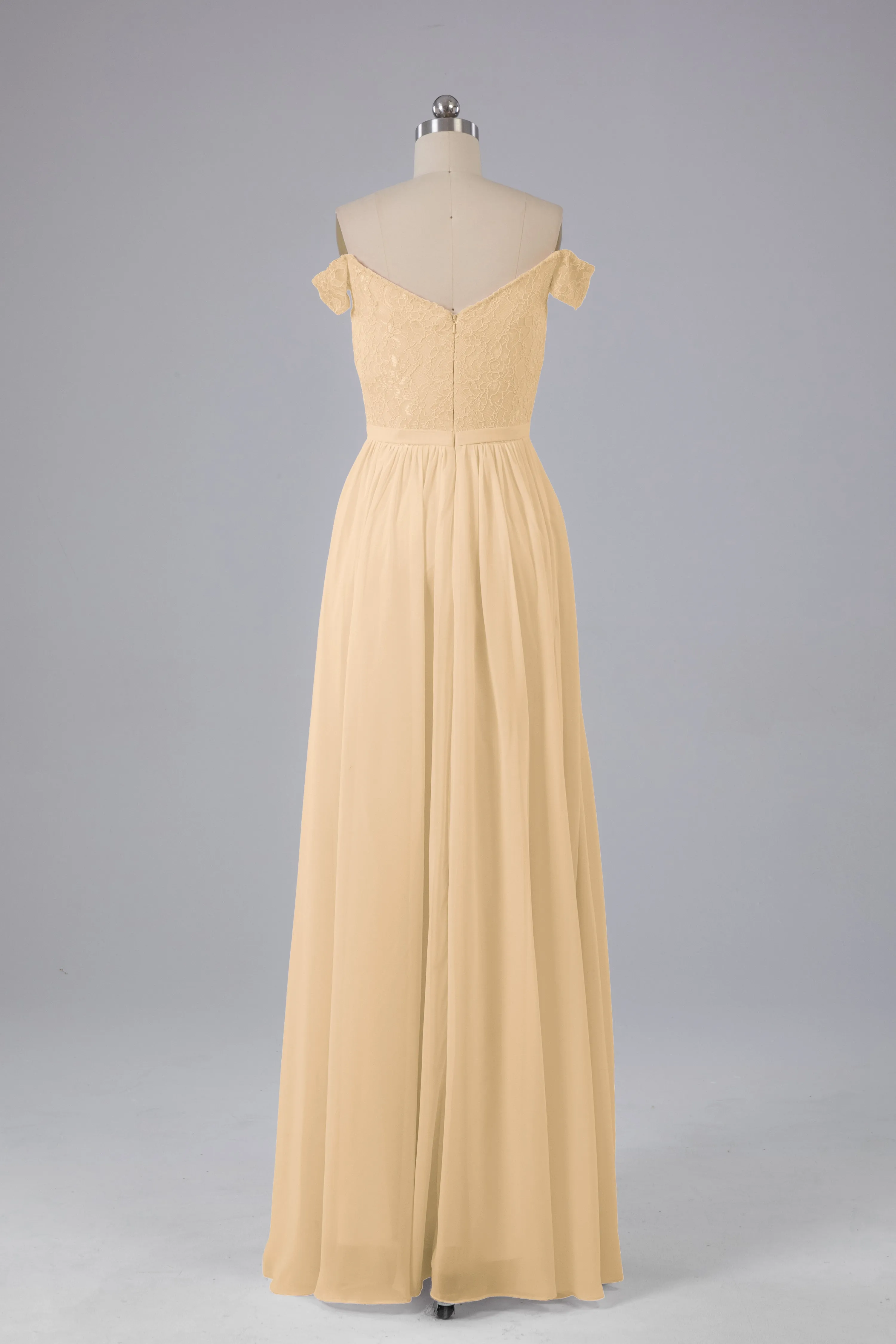 Off The Shoulder Long Bridesmaid Dresses