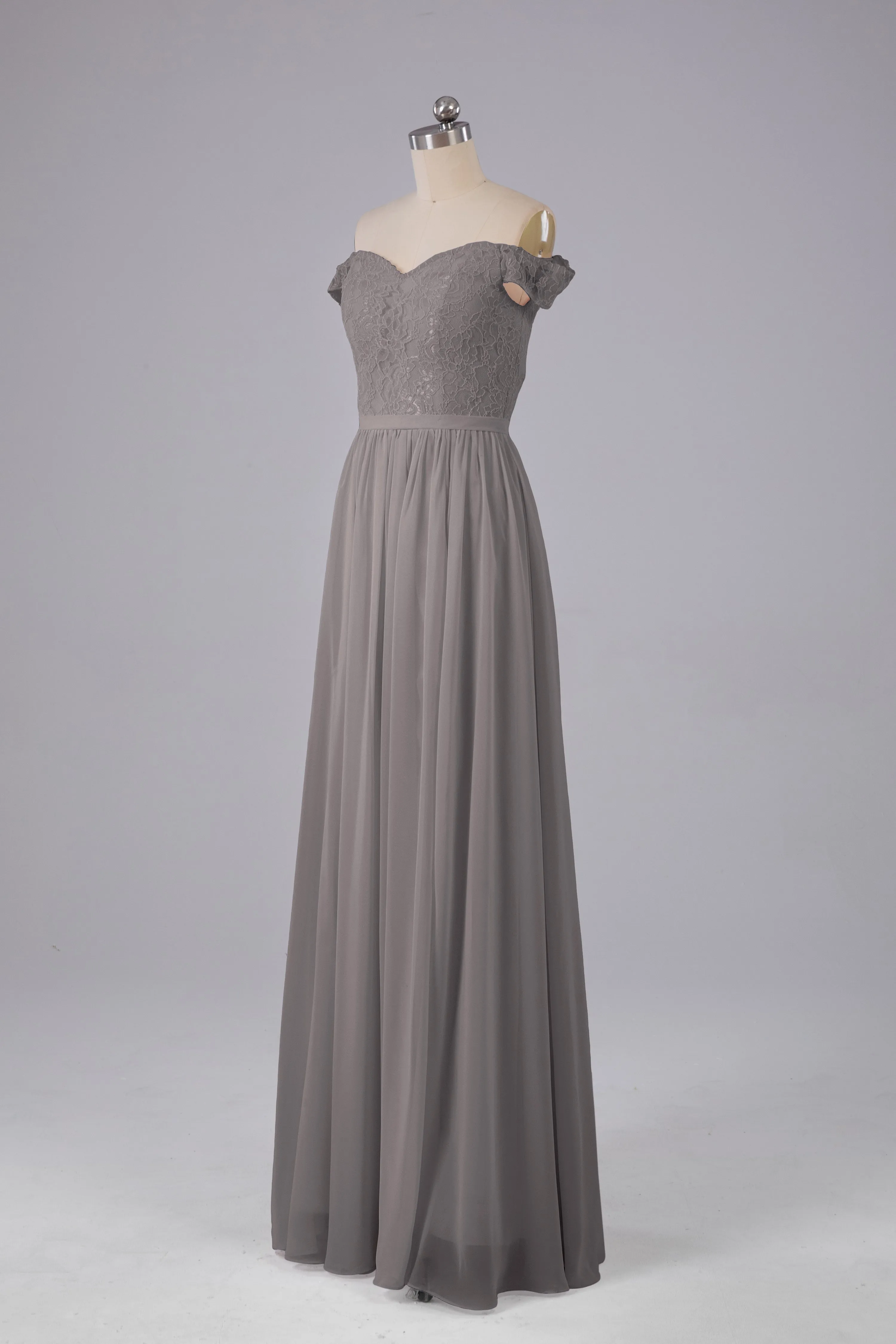 Off The Shoulder Long Bridesmaid Dresses