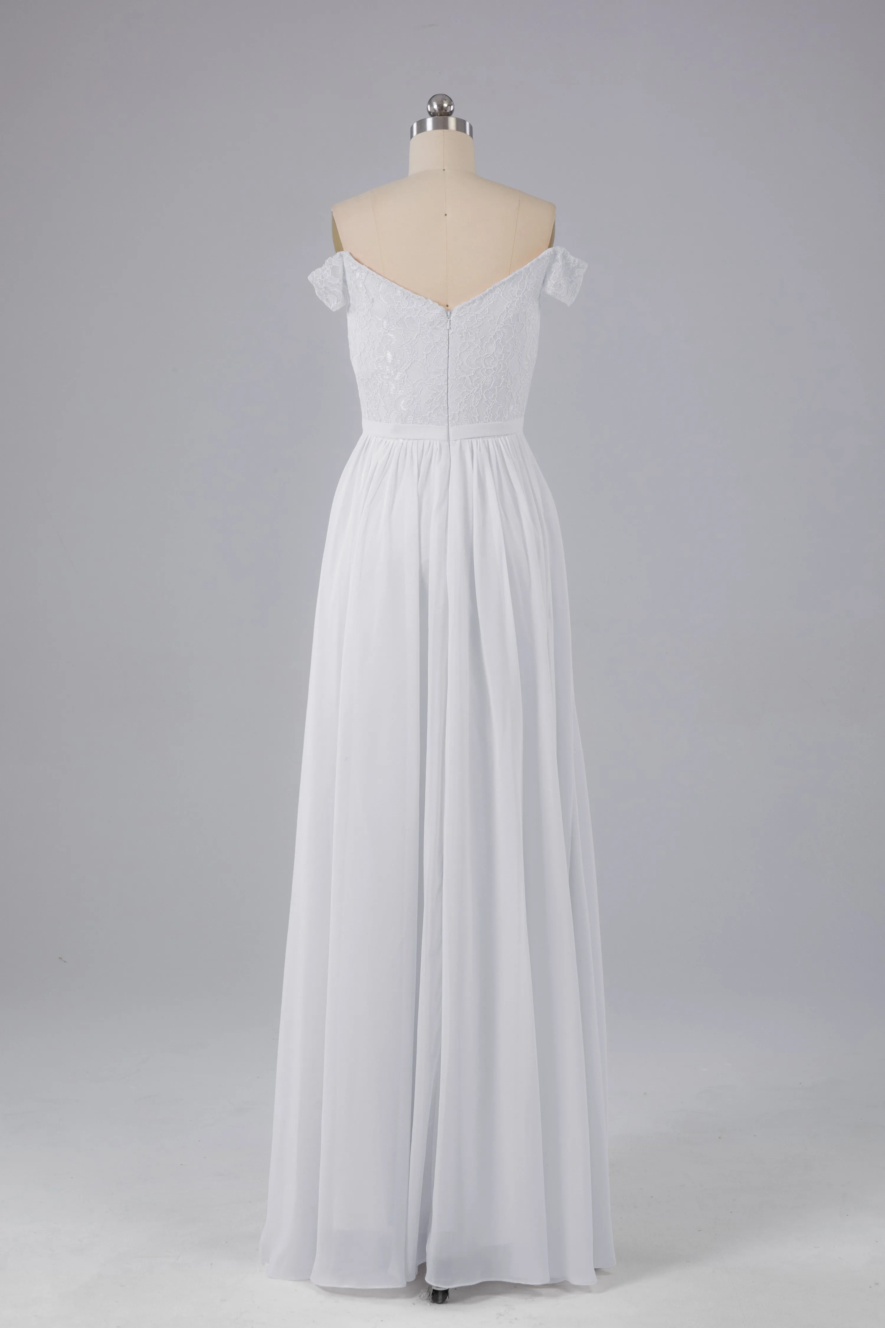 Off The Shoulder Long Bridesmaid Dresses