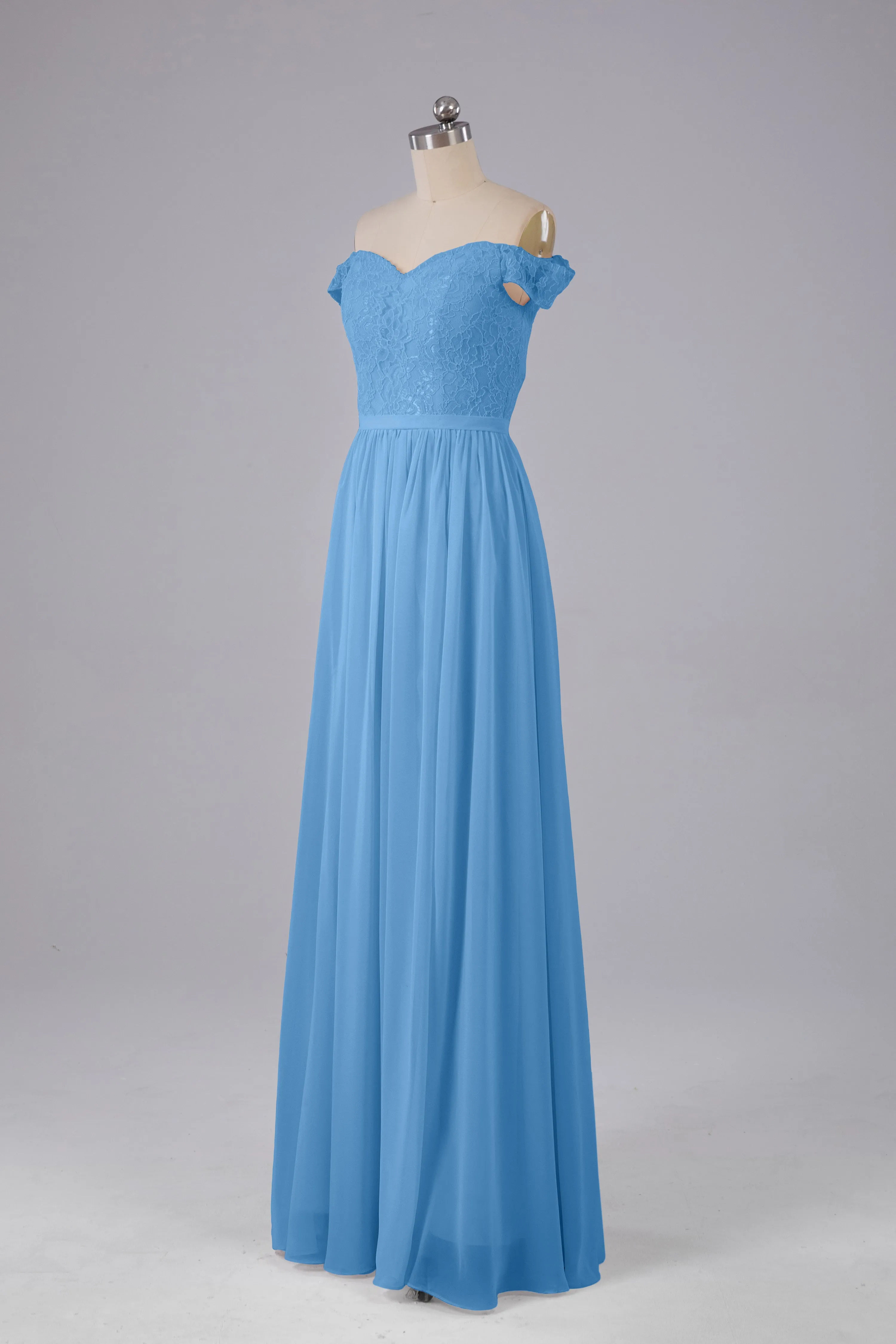 Off The Shoulder Long Bridesmaid Dresses