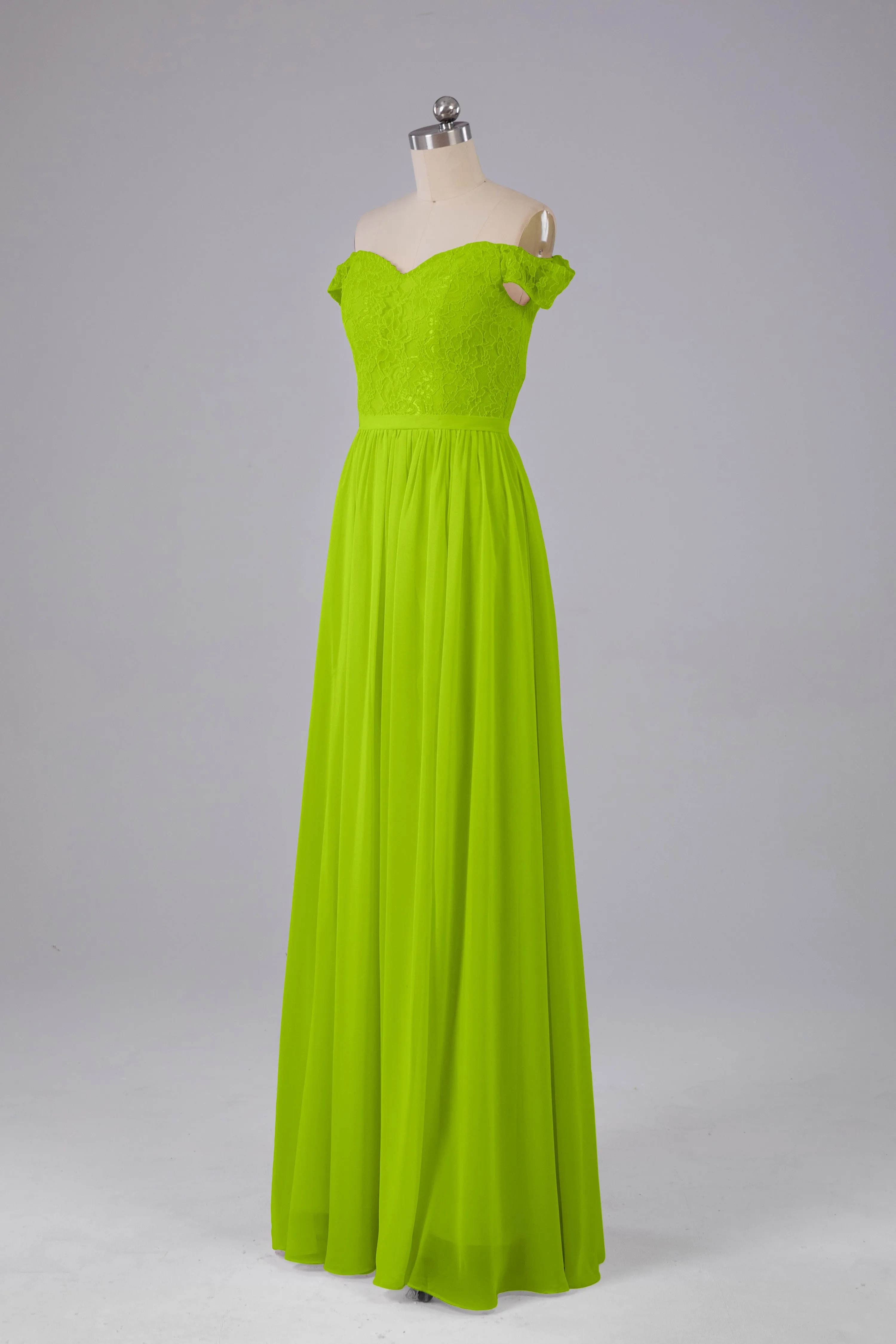 Off The Shoulder Long Bridesmaid Dresses
