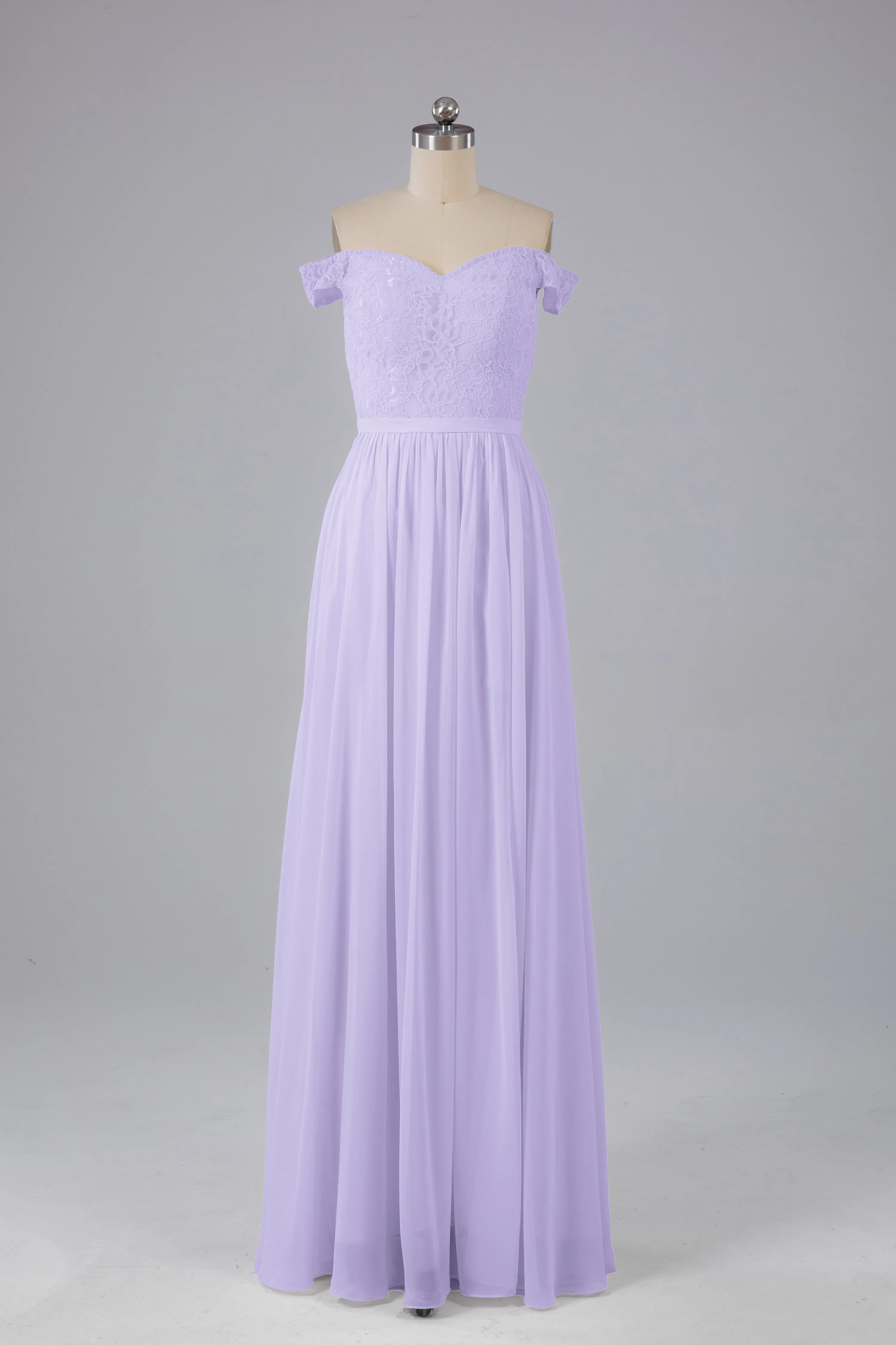 Off The Shoulder Long Bridesmaid Dresses