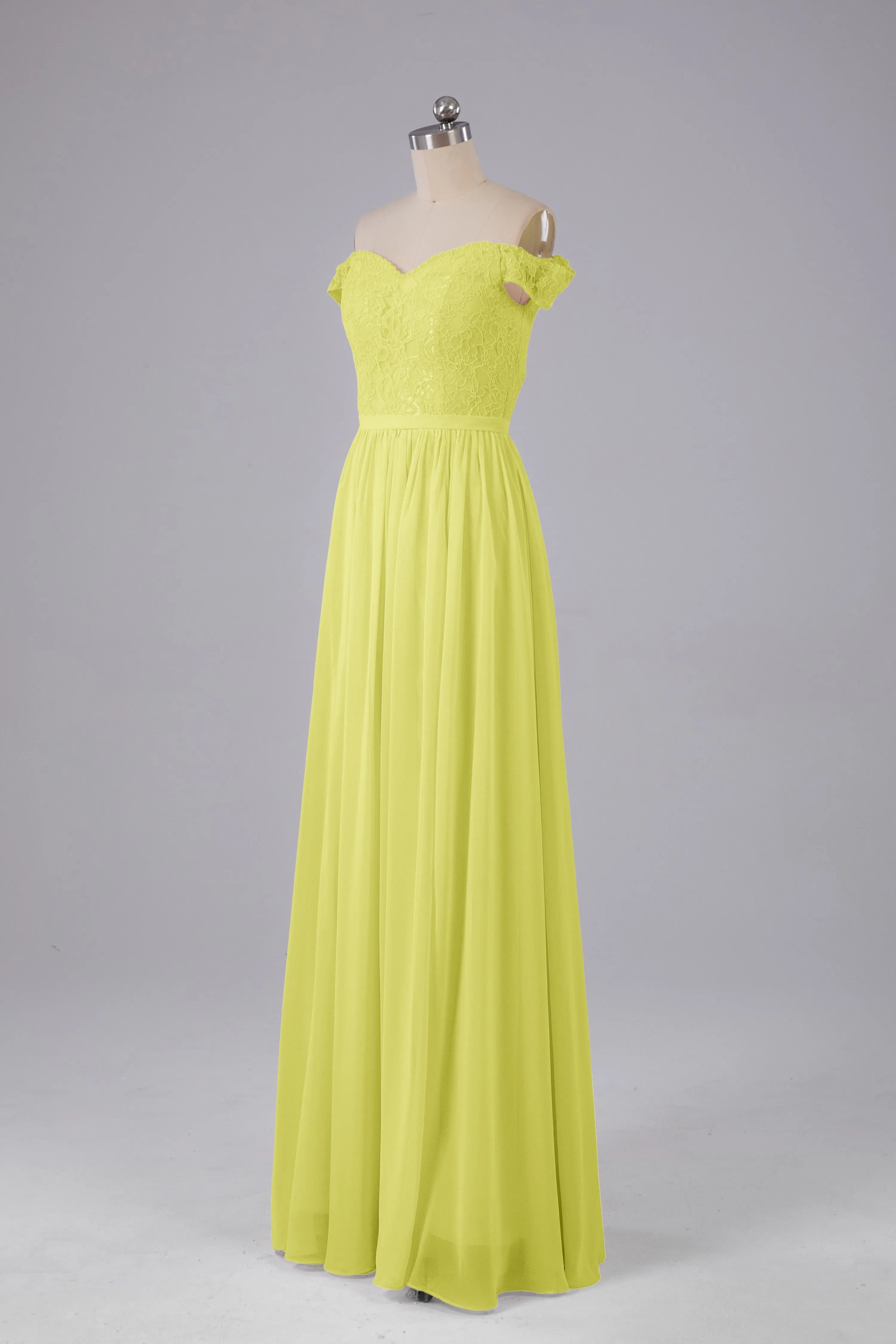 Off The Shoulder Long Bridesmaid Dresses