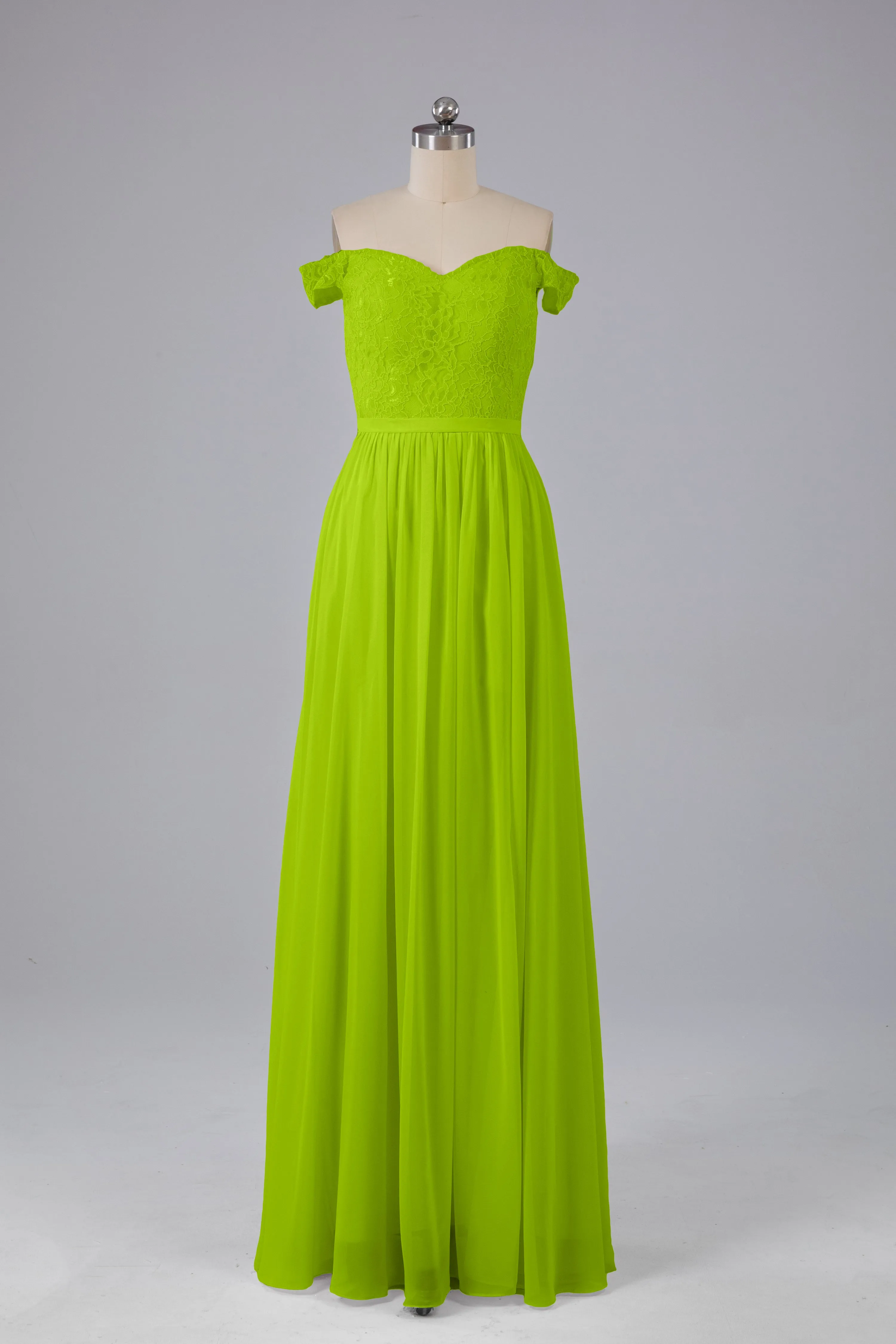 Off The Shoulder Long Bridesmaid Dresses