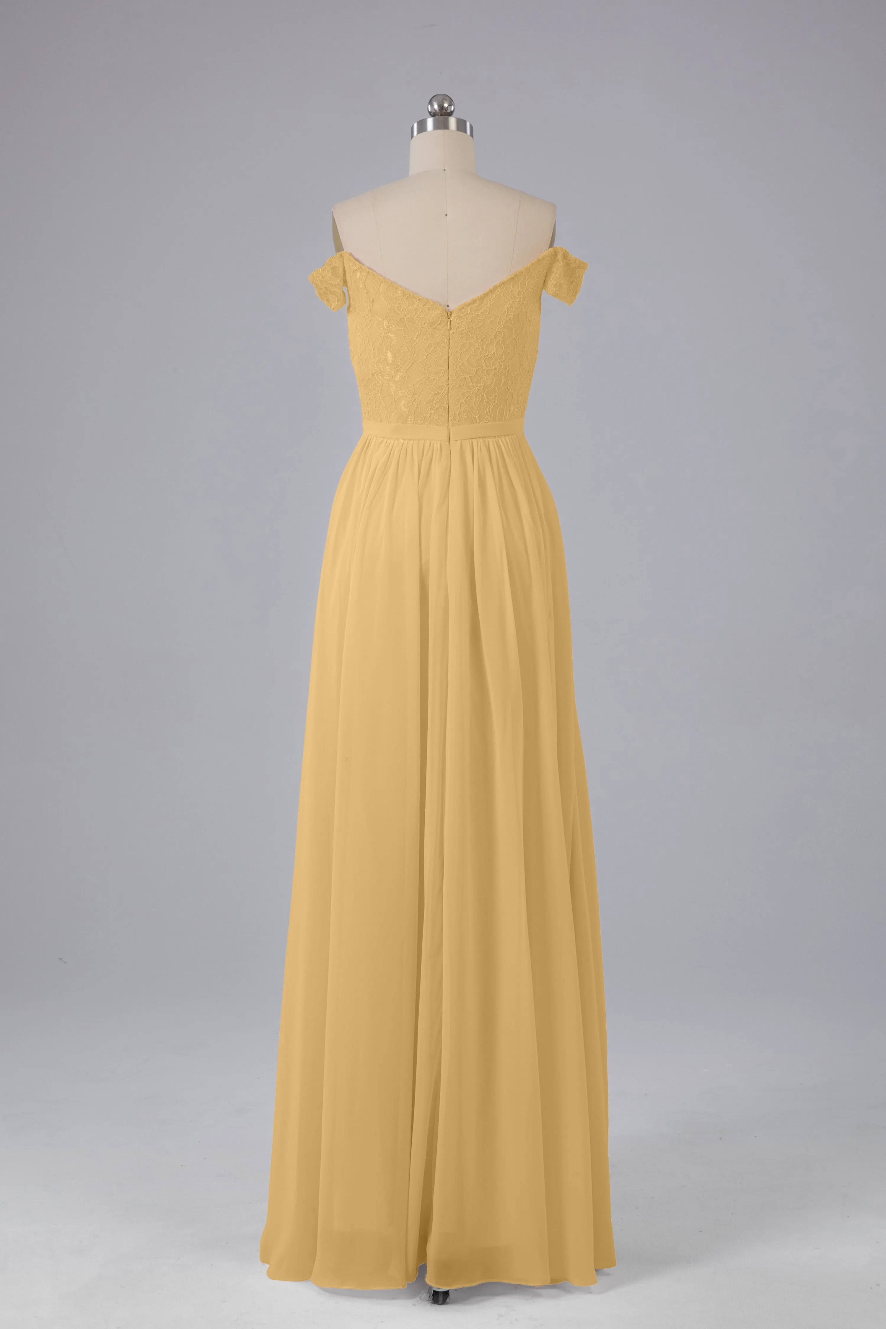 Off The Shoulder Long Bridesmaid Dresses