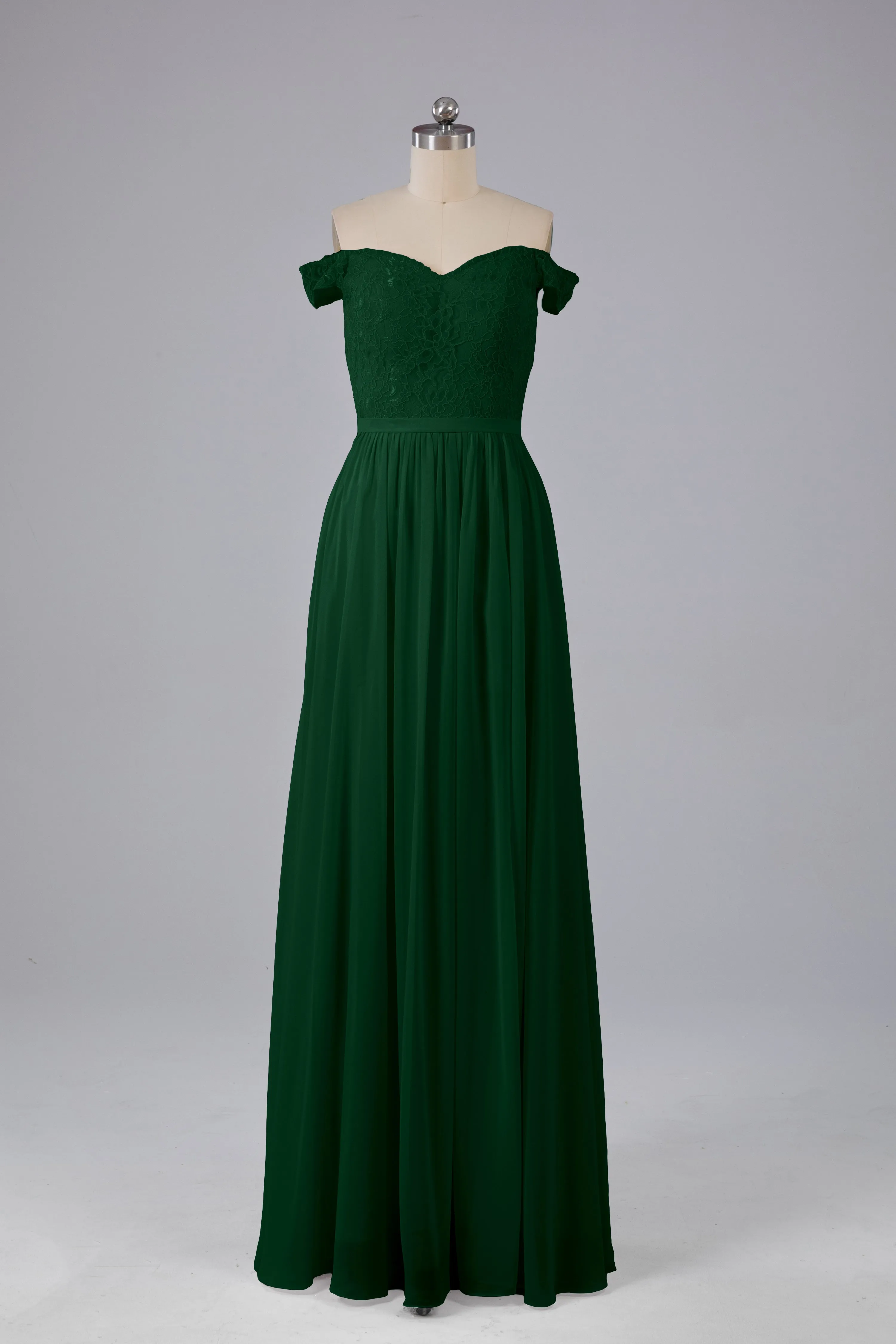 Off The Shoulder Long Bridesmaid Dresses