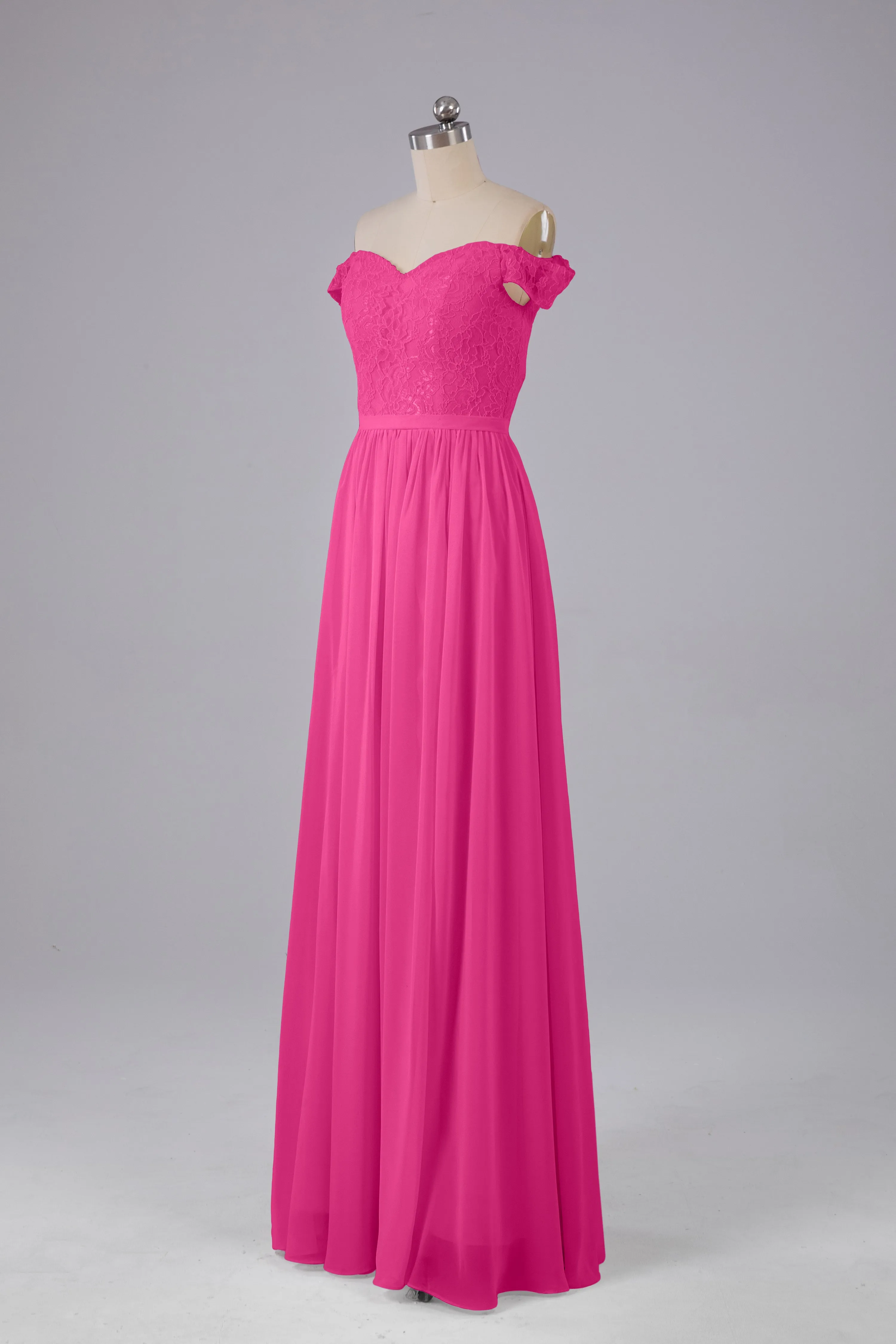 Off The Shoulder Long Bridesmaid Dresses