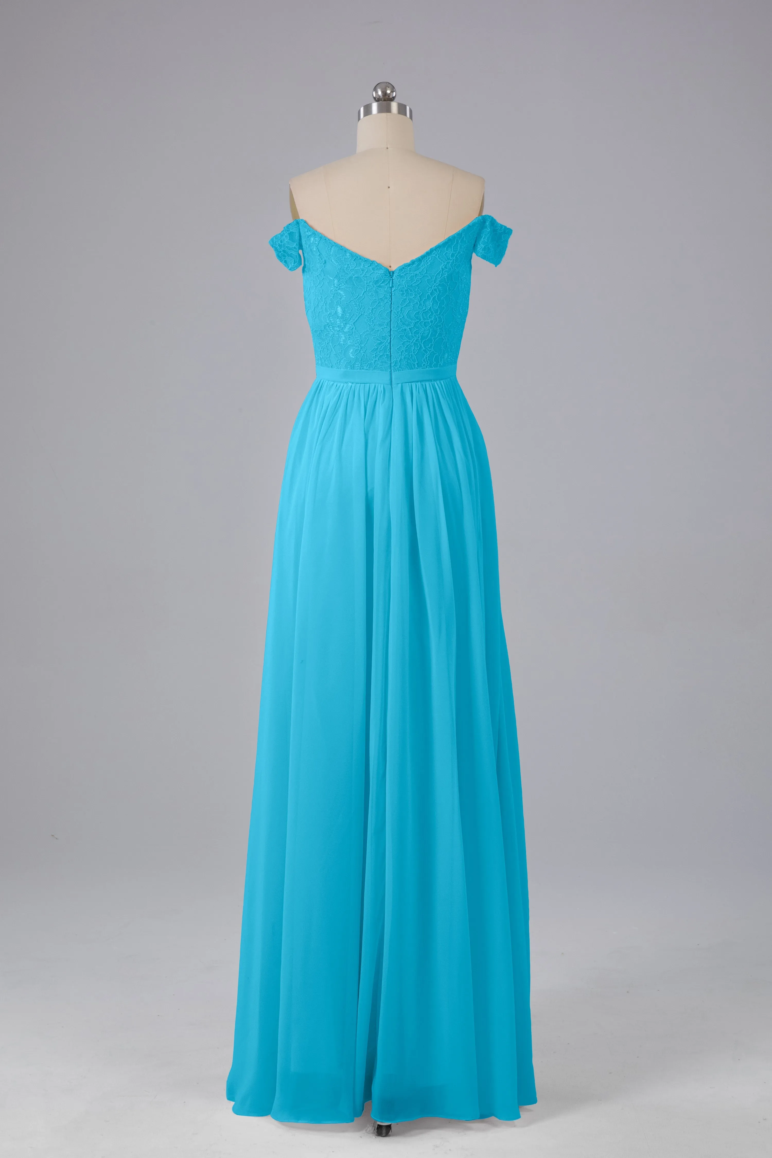 Off The Shoulder Long Bridesmaid Dresses