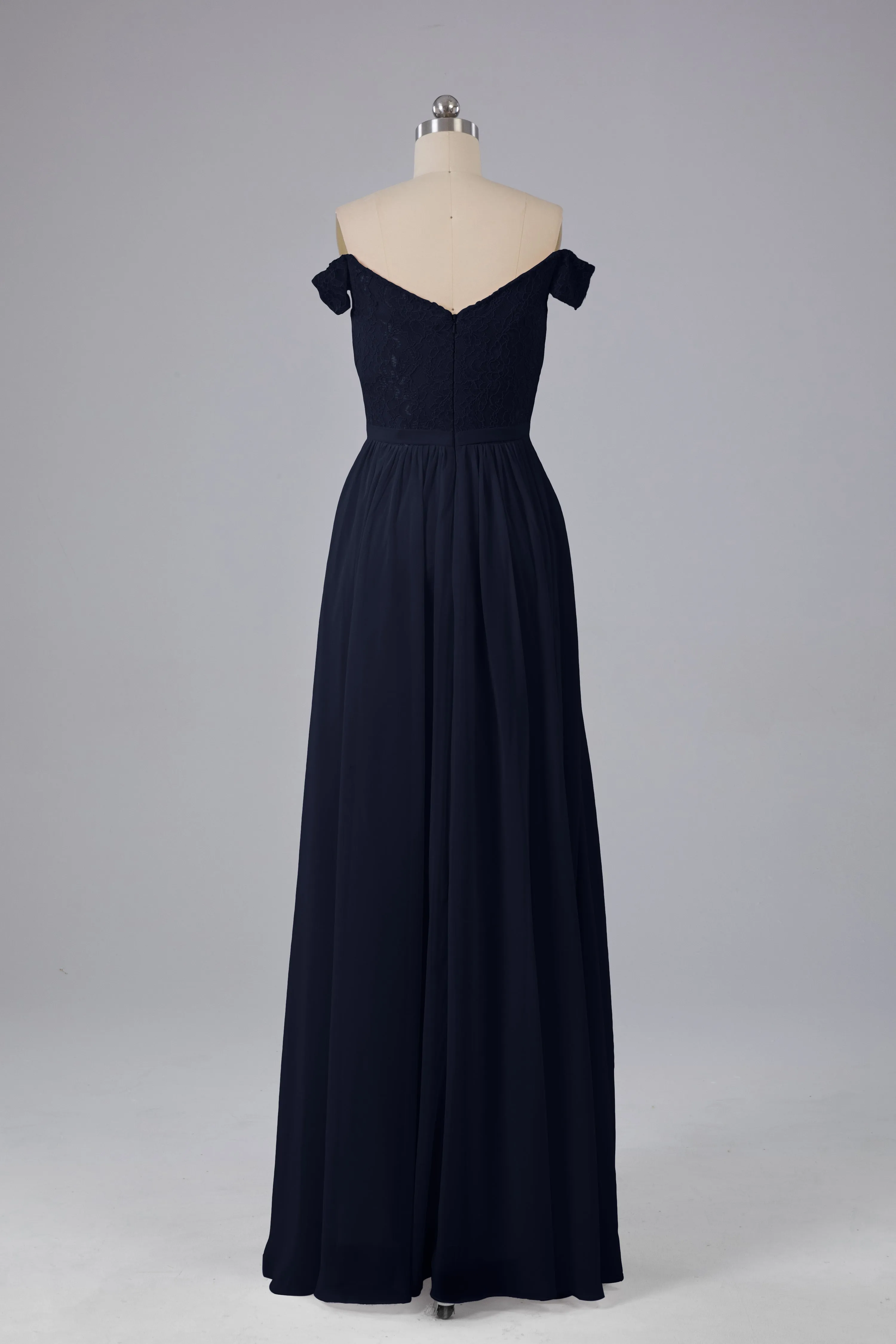 Off The Shoulder Long Bridesmaid Dresses