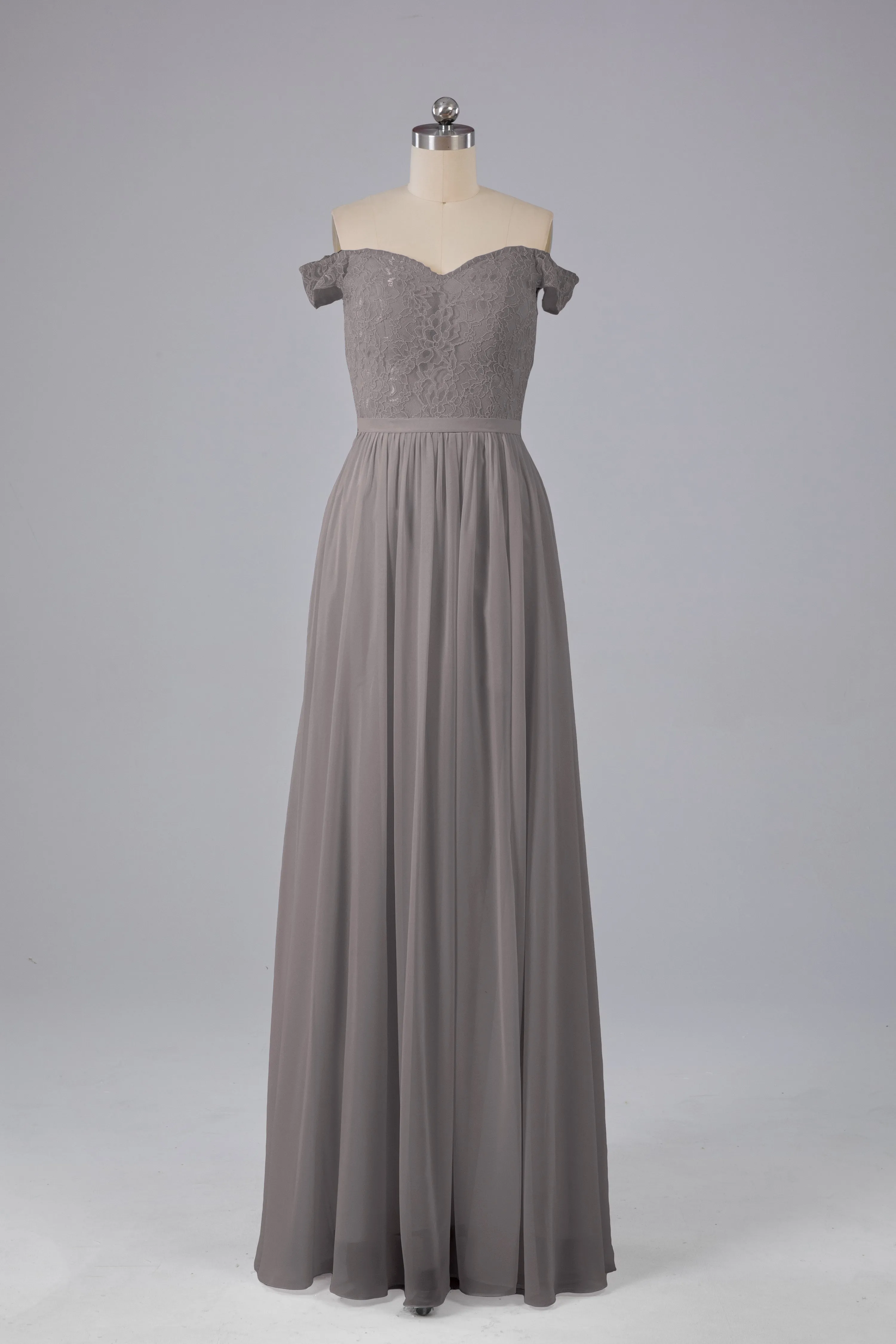 Off The Shoulder Long Bridesmaid Dresses