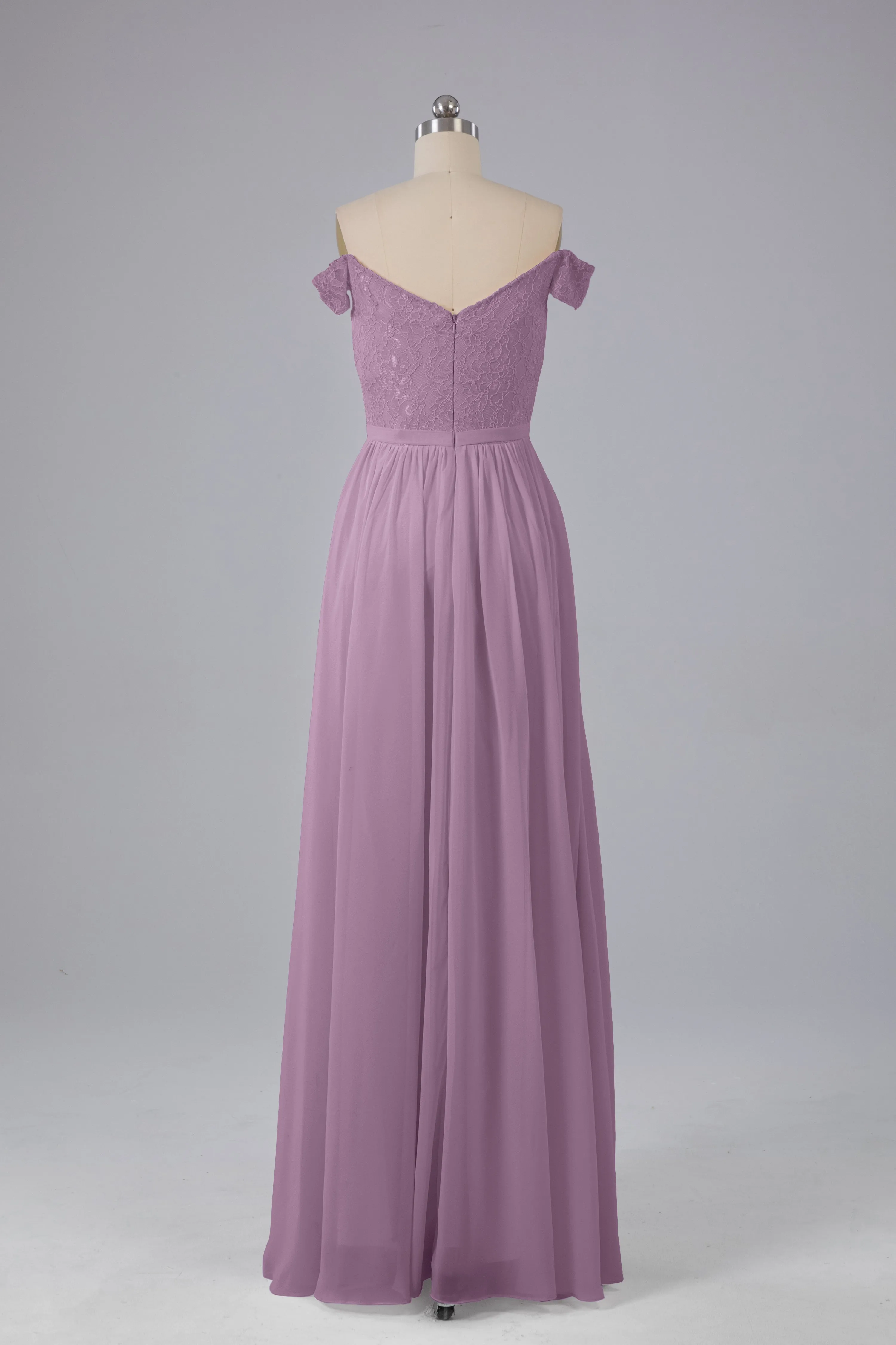 Off The Shoulder Long Bridesmaid Dresses