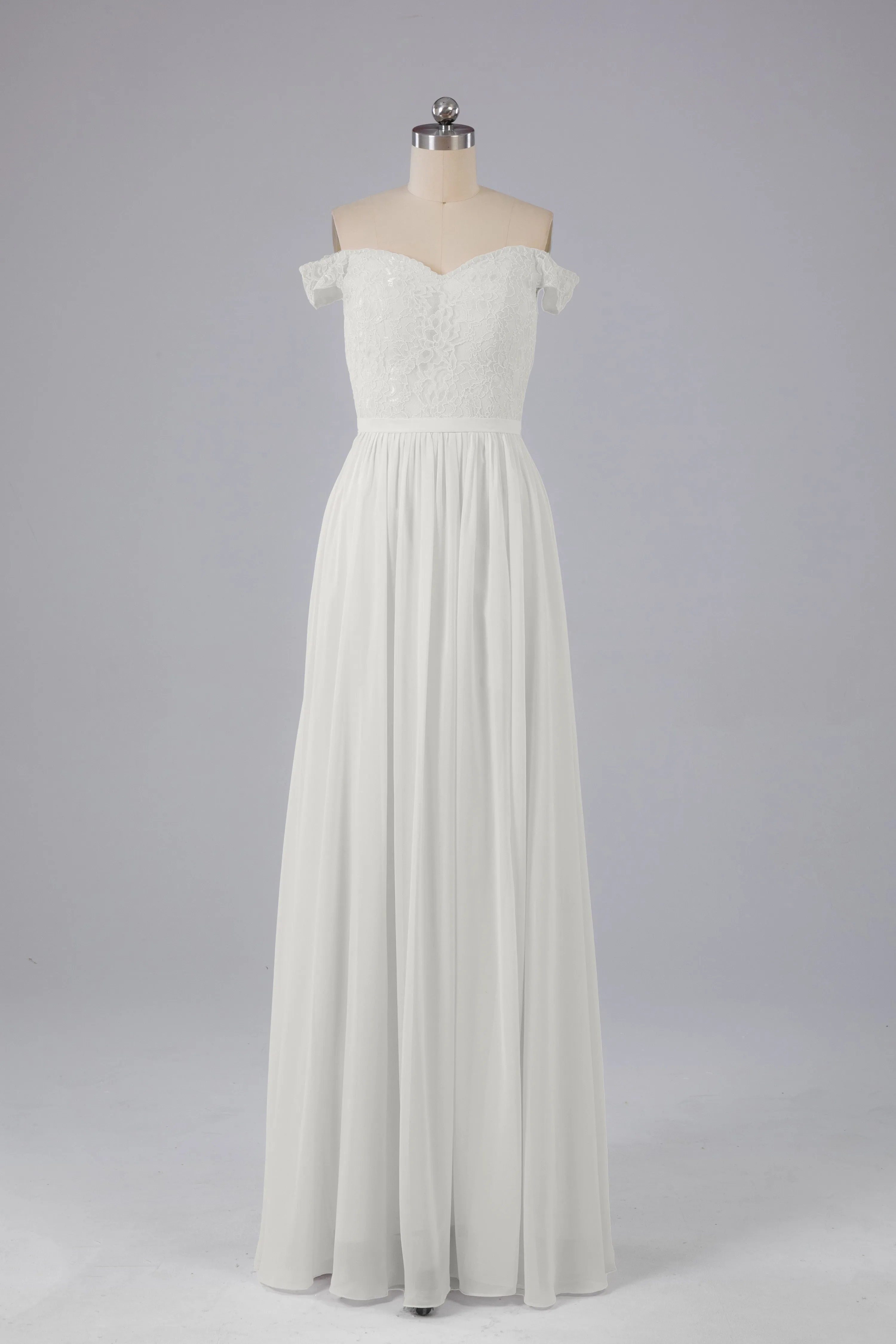 Off The Shoulder Long Bridesmaid Dresses