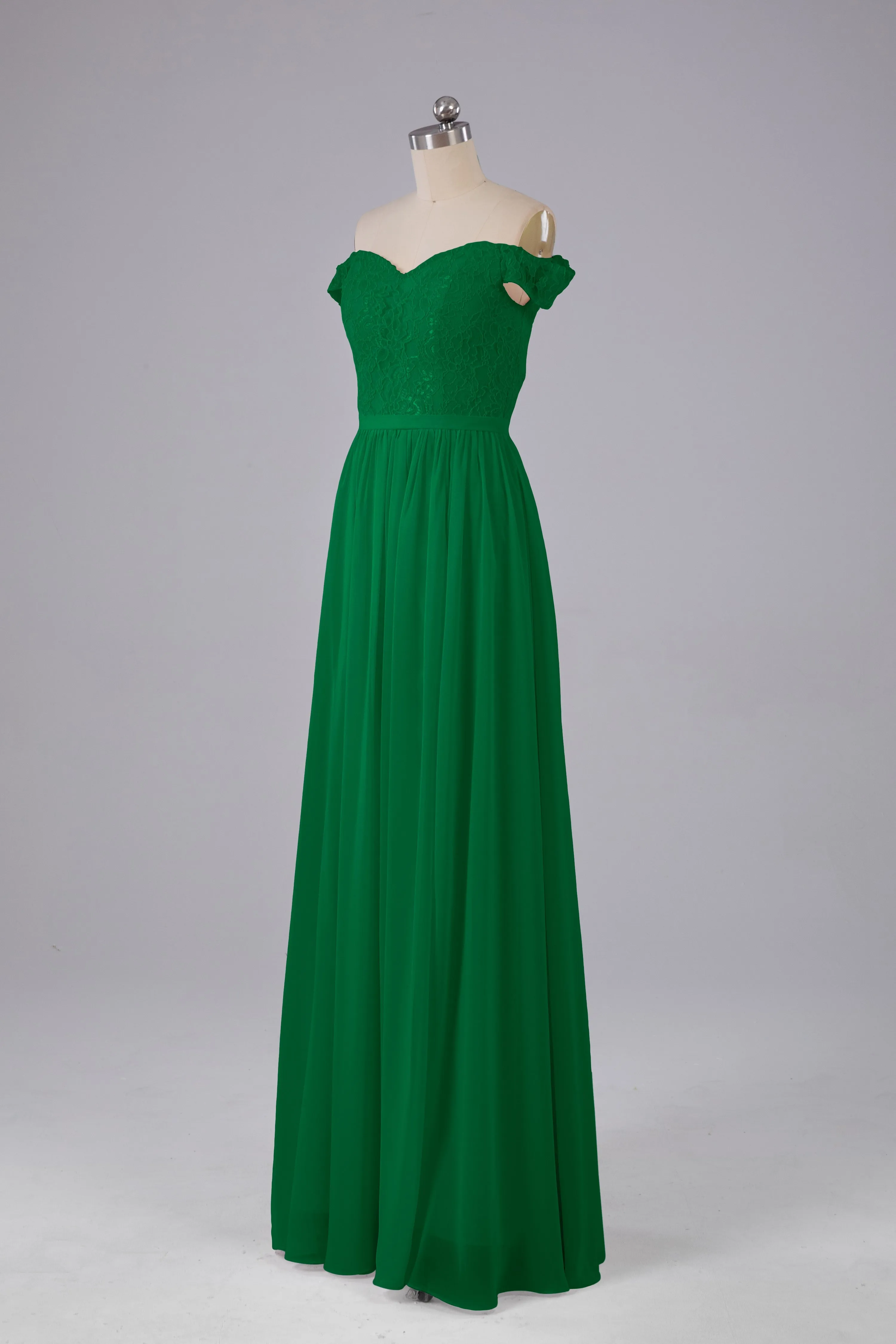 Off The Shoulder Long Bridesmaid Dresses