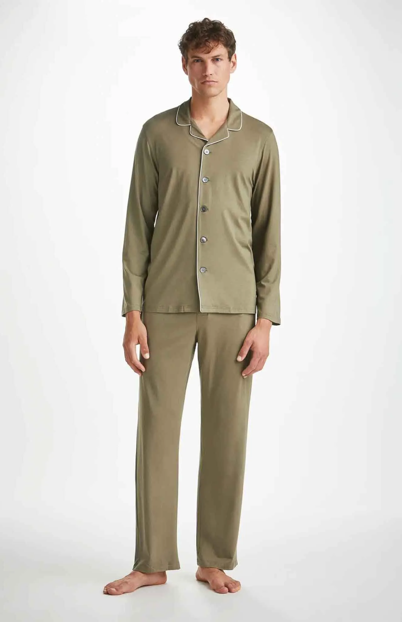 Olive Oasis | Olive Green Modal Loungewear Set