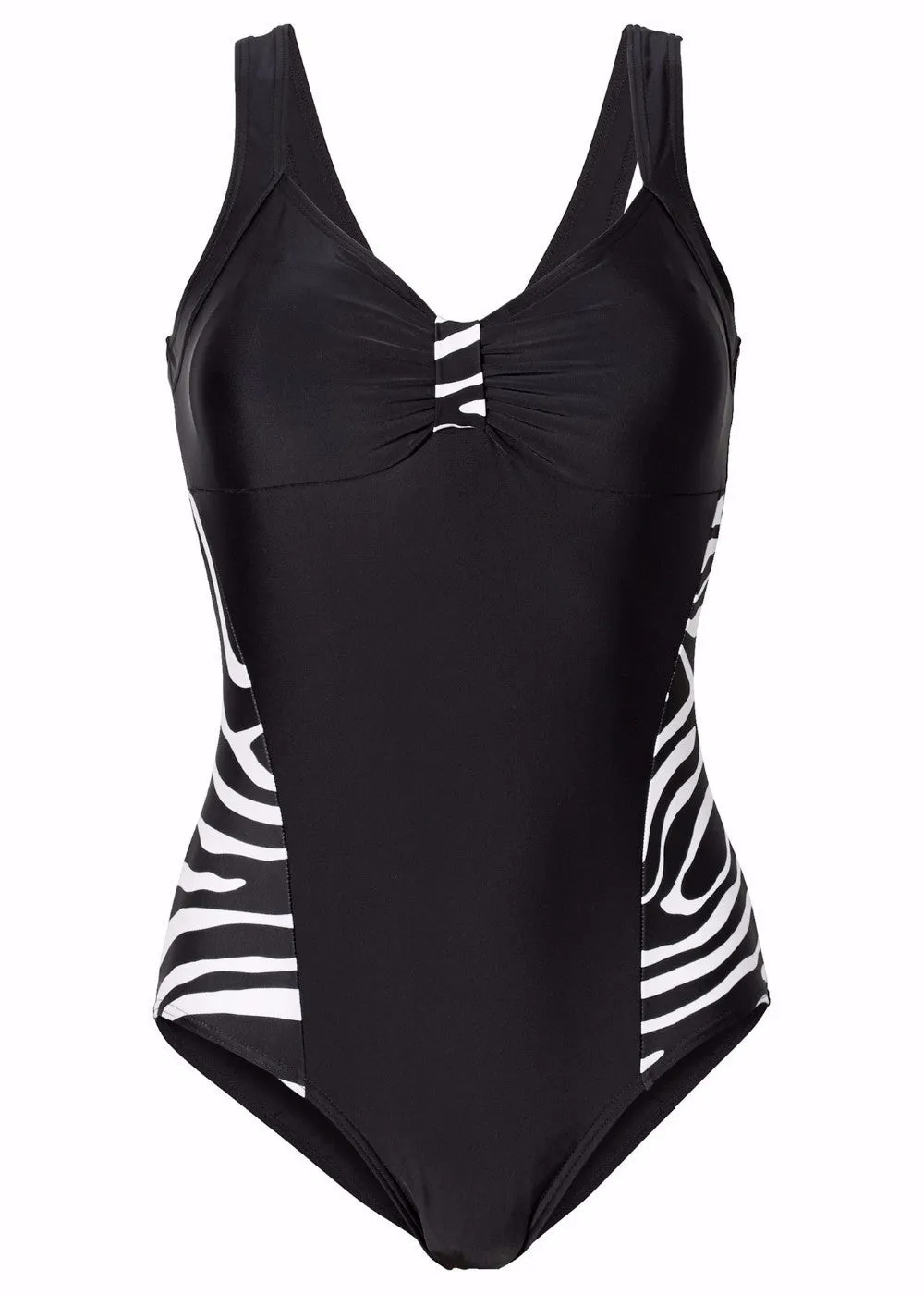 One Piece Swimsuit Women Bathing Suits Vintage Summer Beach Wear Swim Suit Stripe Plus Size