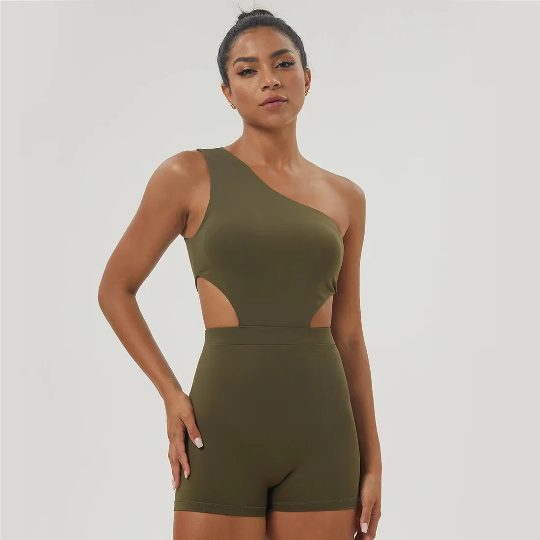 One-Shoulder Sport Bodysuit