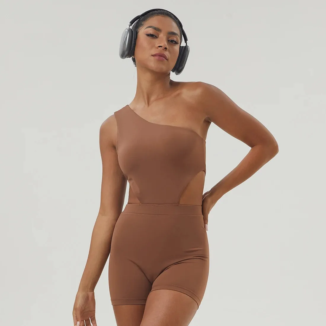 One-Shoulder Sport Bodysuit