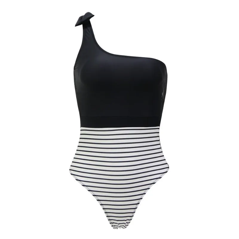 One Shoulder Summer Lace Monokini Beachwear Women Swimwear