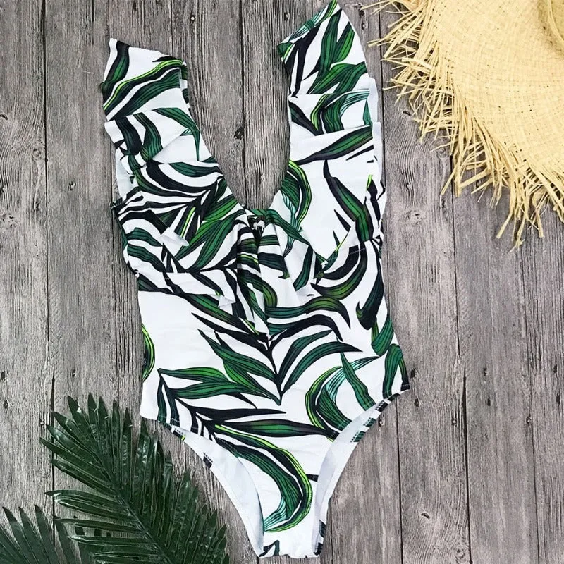 One Shoulder Summer Lace Monokini Beachwear Women Swimwear