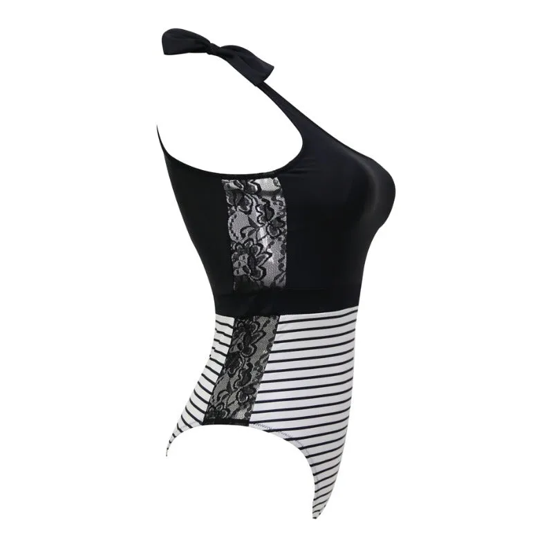 One Shoulder Summer Lace Monokini Beachwear Women Swimwear