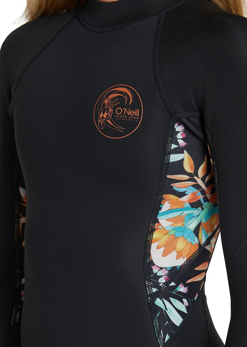 ONeill Girls Bahia 2mm Back Zip Long Sleeve Mid Spring Suit Wetsuit