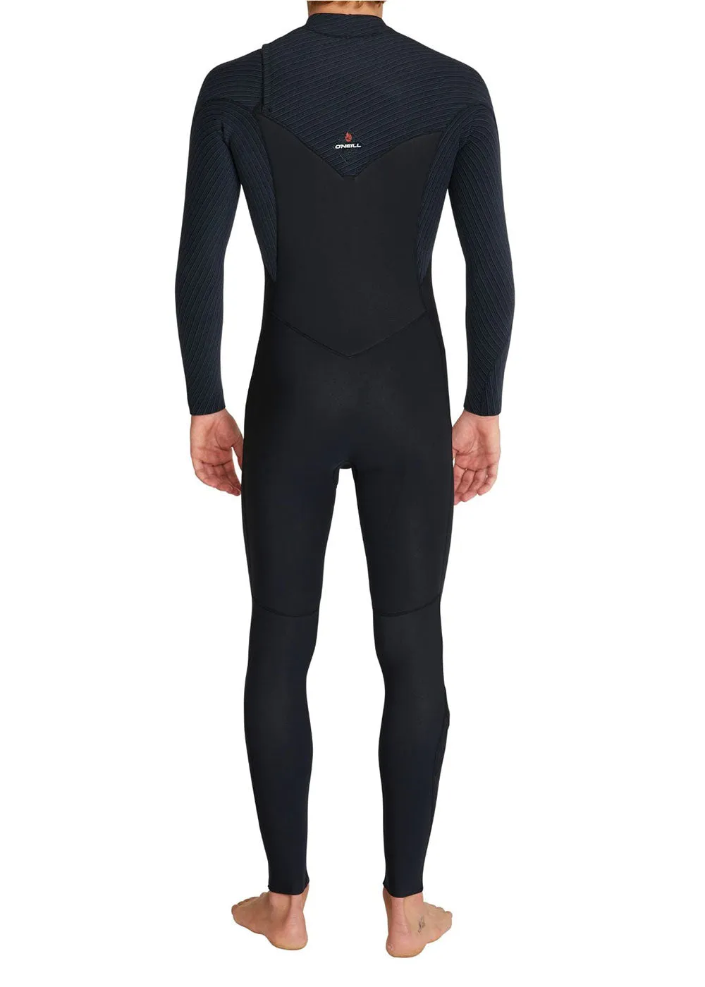 ONeill Mens Hyperfreak Fire Chest Zip Steamer Wetsuit 4/3mm