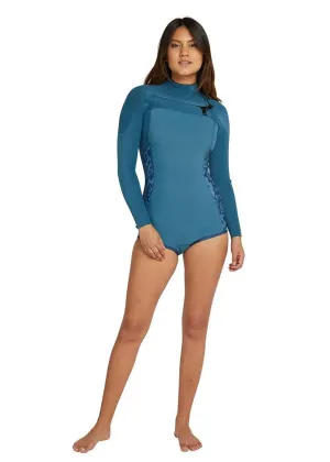 ONeill Womens Hyperfreak 2mm Chest Zip Long Sleeve Spring Suit