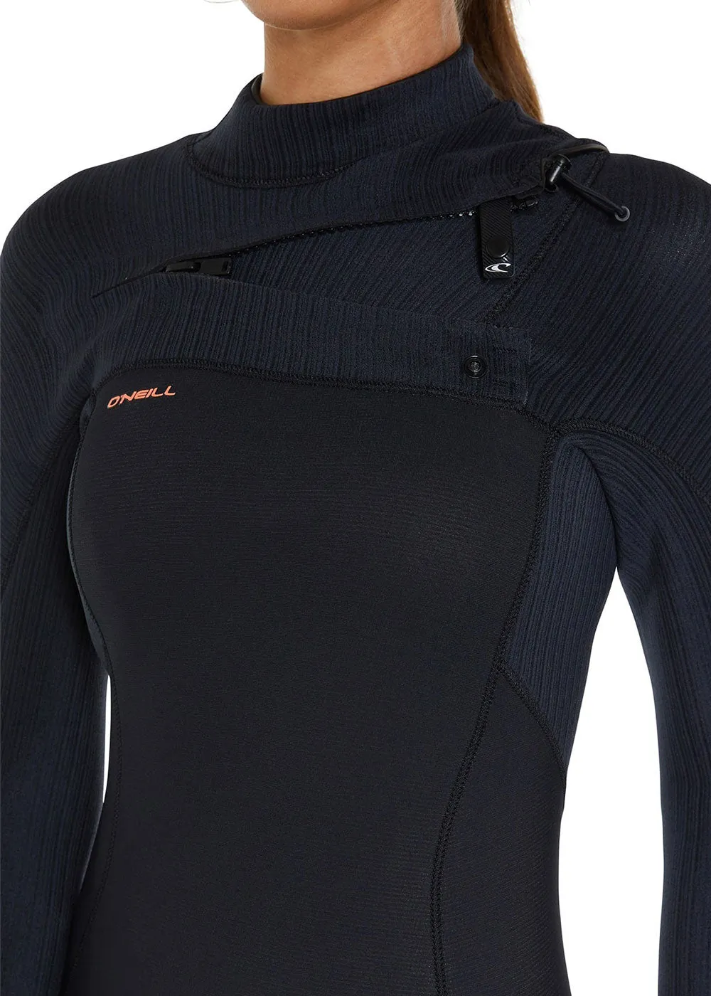 ONeill Womens Hyperfreak 4/3 mm Chest Zip Steamer Wetsuit