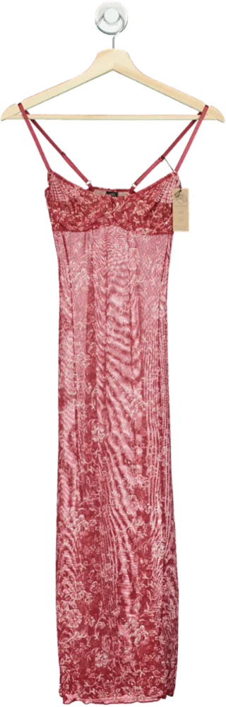Only Hearts Red Helena Stuart Dress UK XS