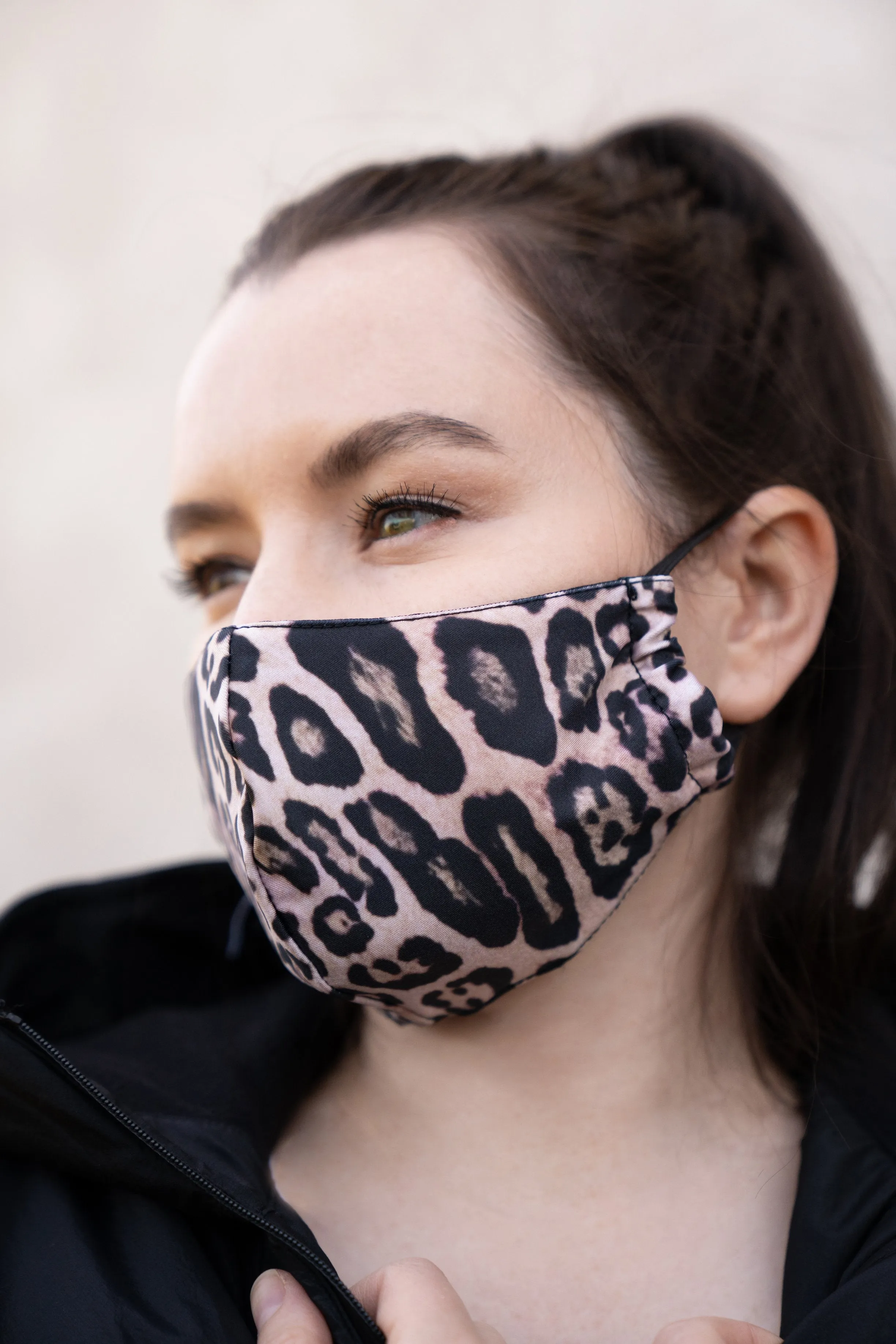ONZIE Mindful Face Masks 2 Pack Leopard   Black