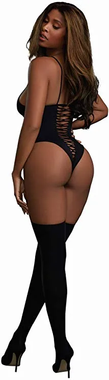 Opaque Seamless Teddy Black