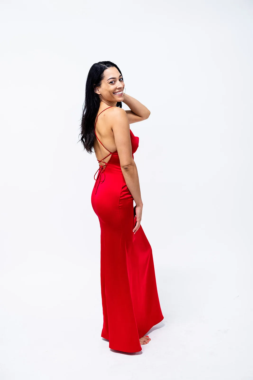 Open Back Slip Dress