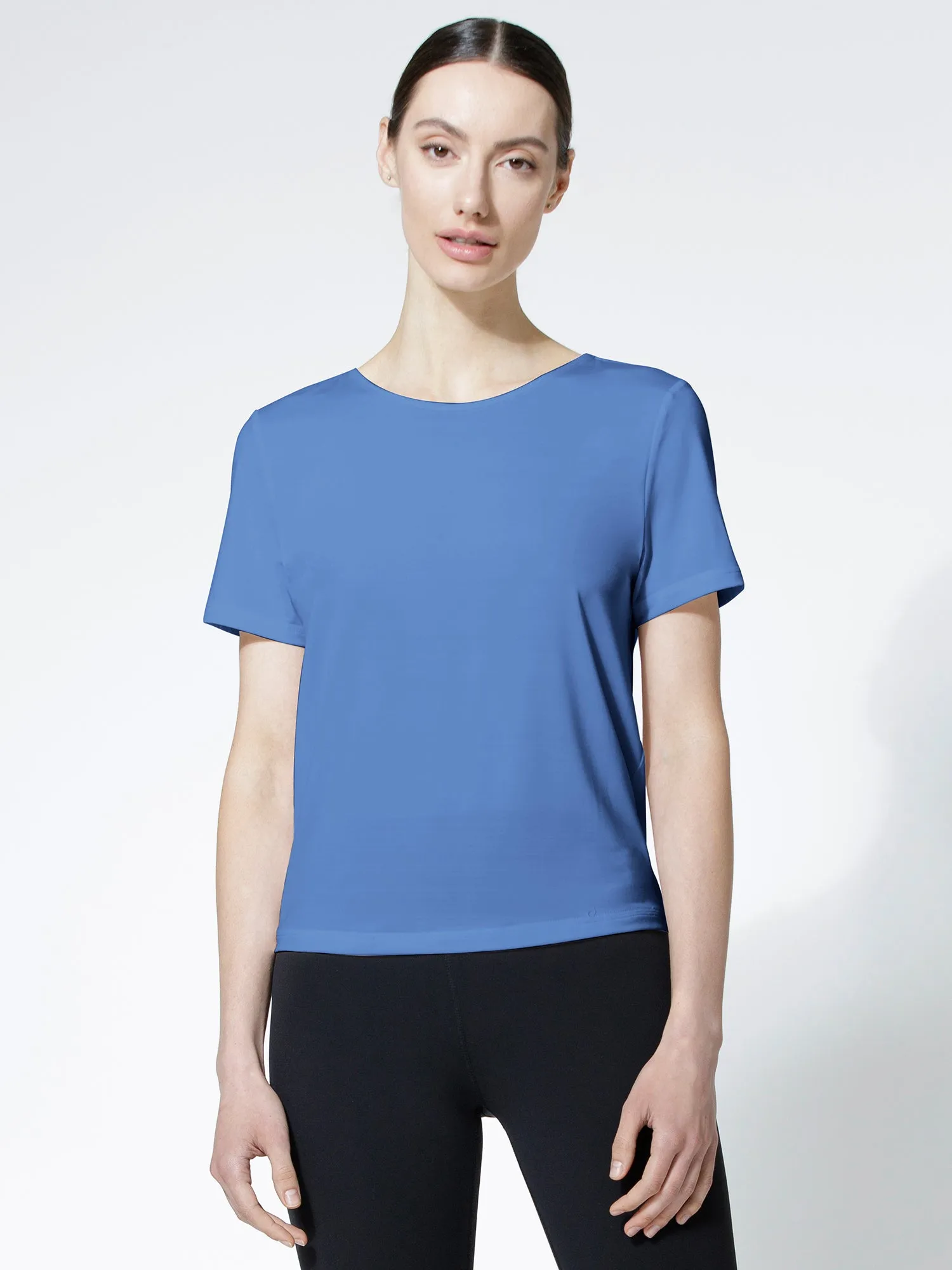 OPEN BACK WRAP TEE, GLORY