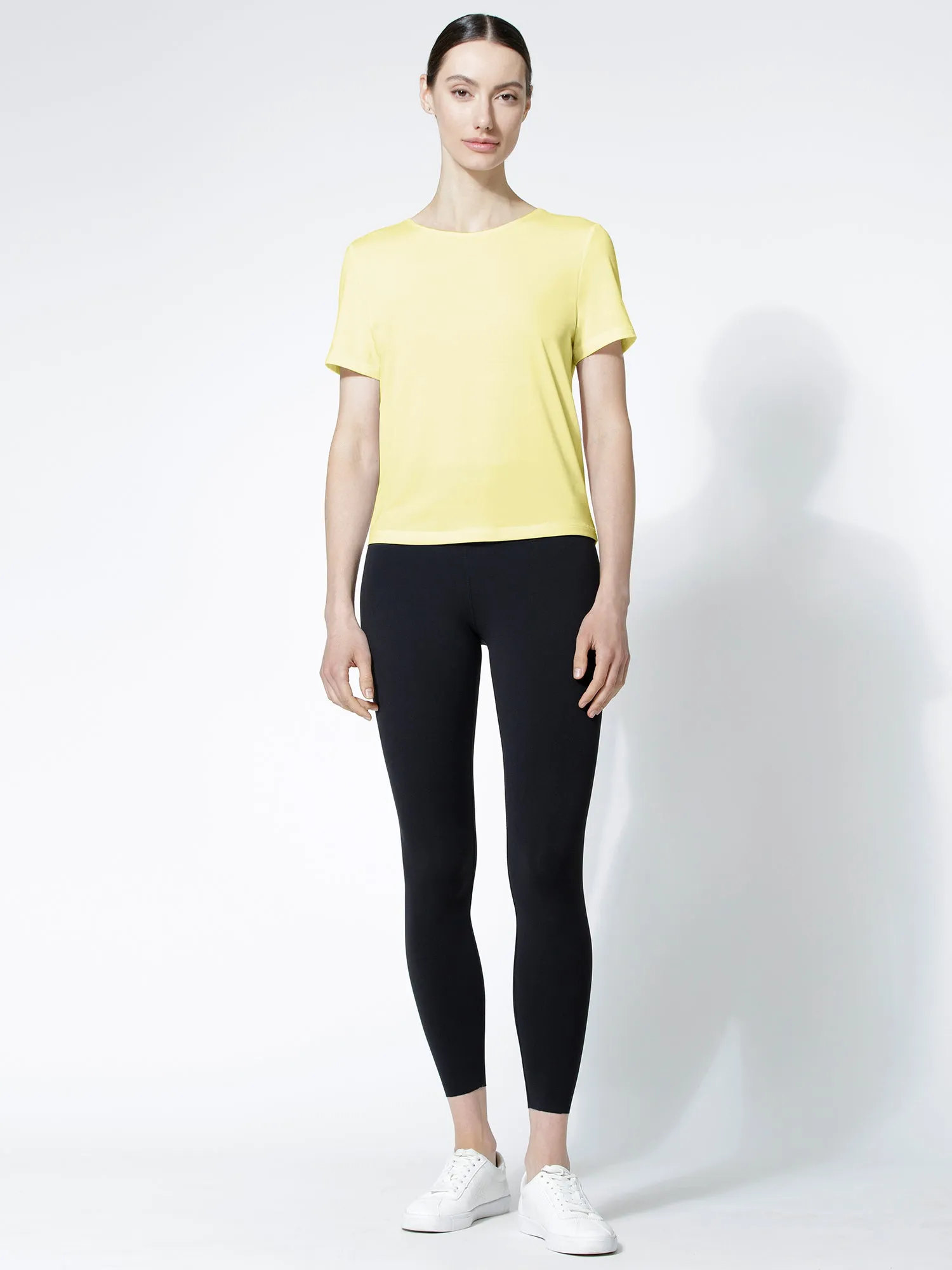 OPEN BACK WRAP TEE, JASMINE