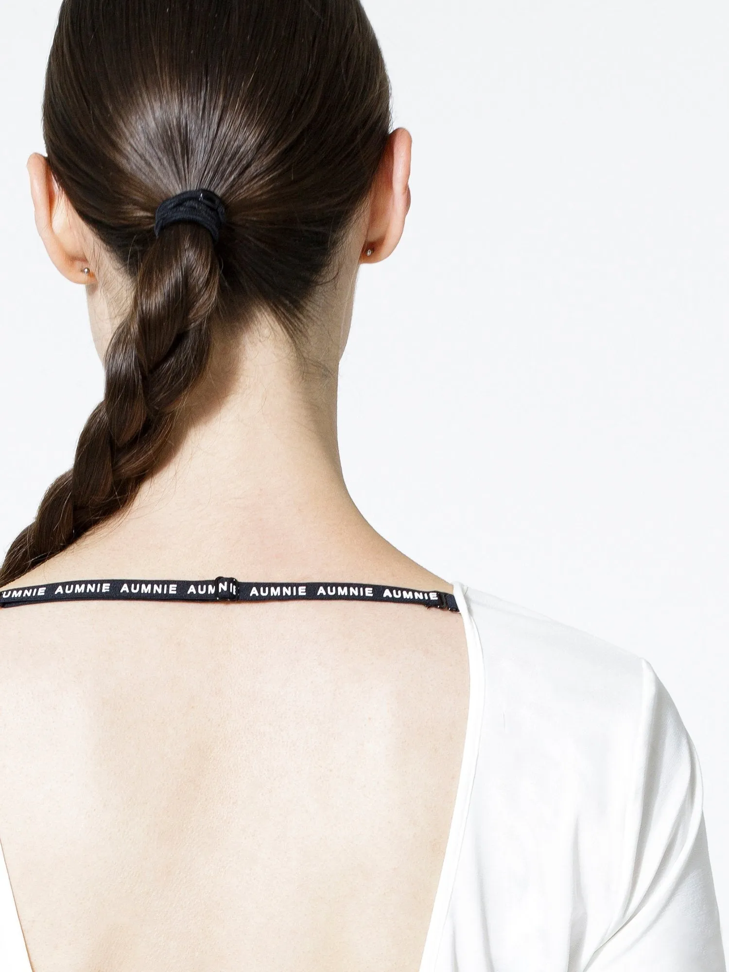 OPEN BACK WRAP TEE, WHITE
