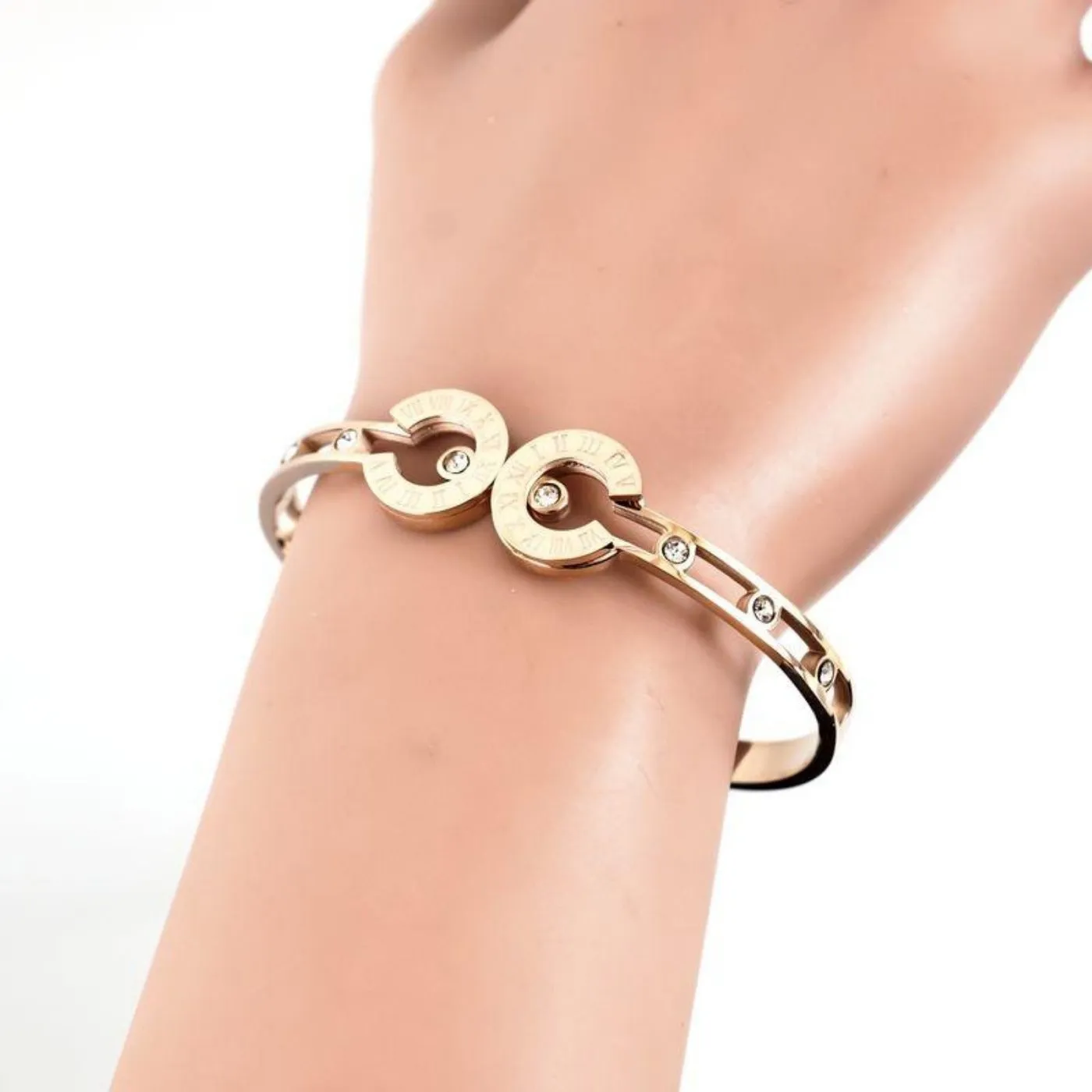 Opposites Attract Cubic Zirconia Bracelet