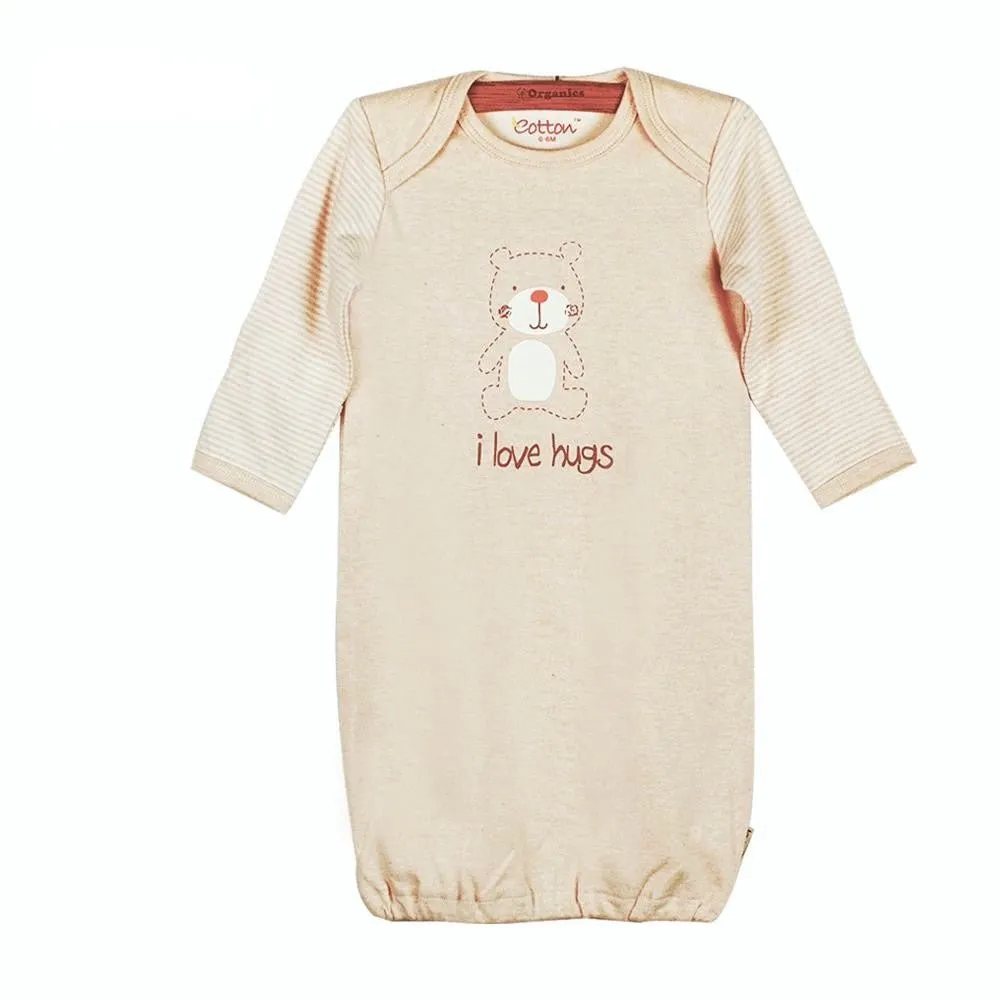 Organic Baby Sleep Gown | Cozy Infant Sleepwear with Prints Jungle Safari