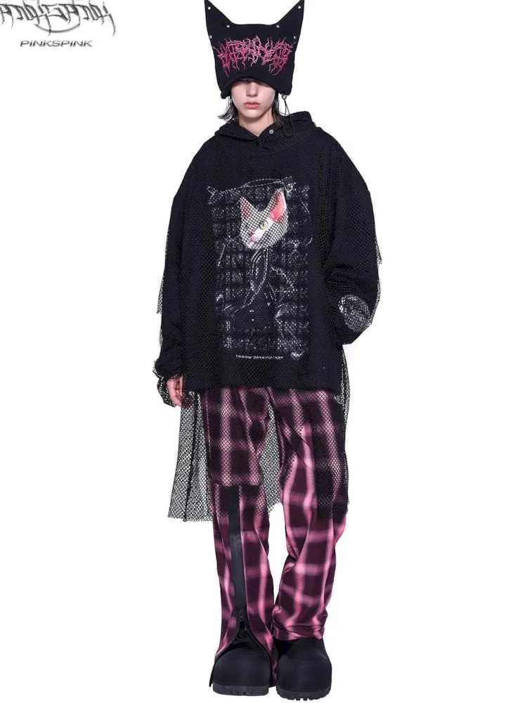 original sphinx cat ear mesh sweatshirt