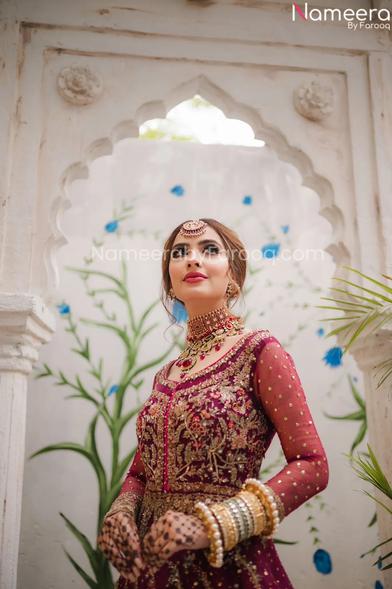 Pakistani Pink Lehenga for Bride in Designer Wear #BN771