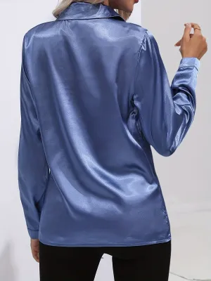 Pamela® | Chic Autumn Elegant Satin Blouse For Women